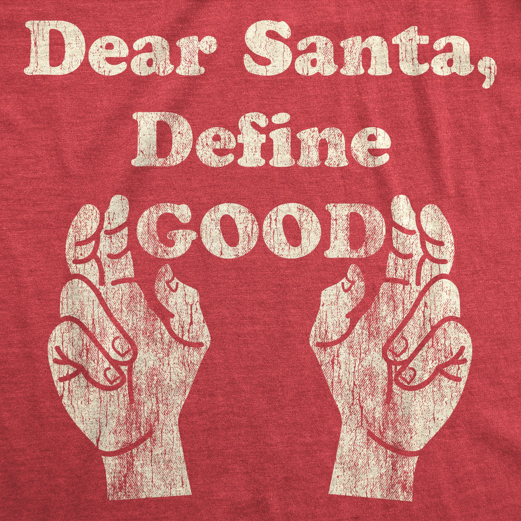 Dear Santa Define Good Toddler T Shirt