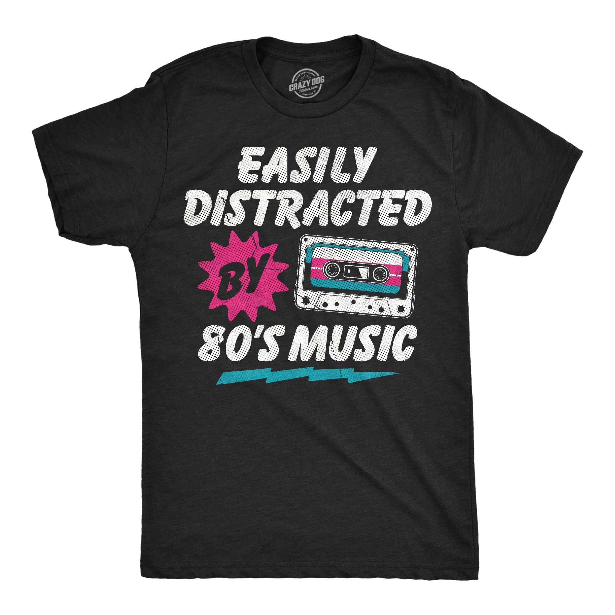 Easily Distracted By 80s Music Men's T Shirt