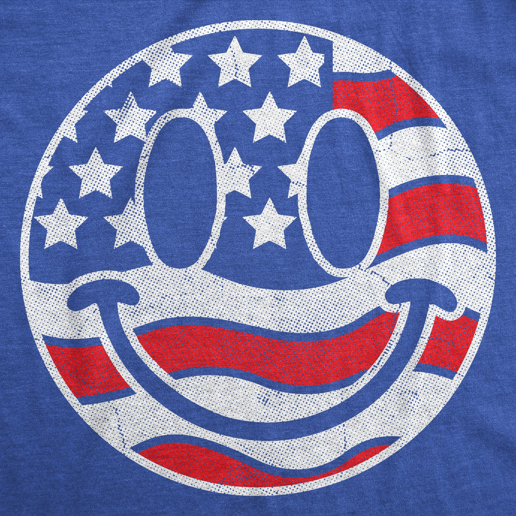 American Flag Smile Men's T Shirt