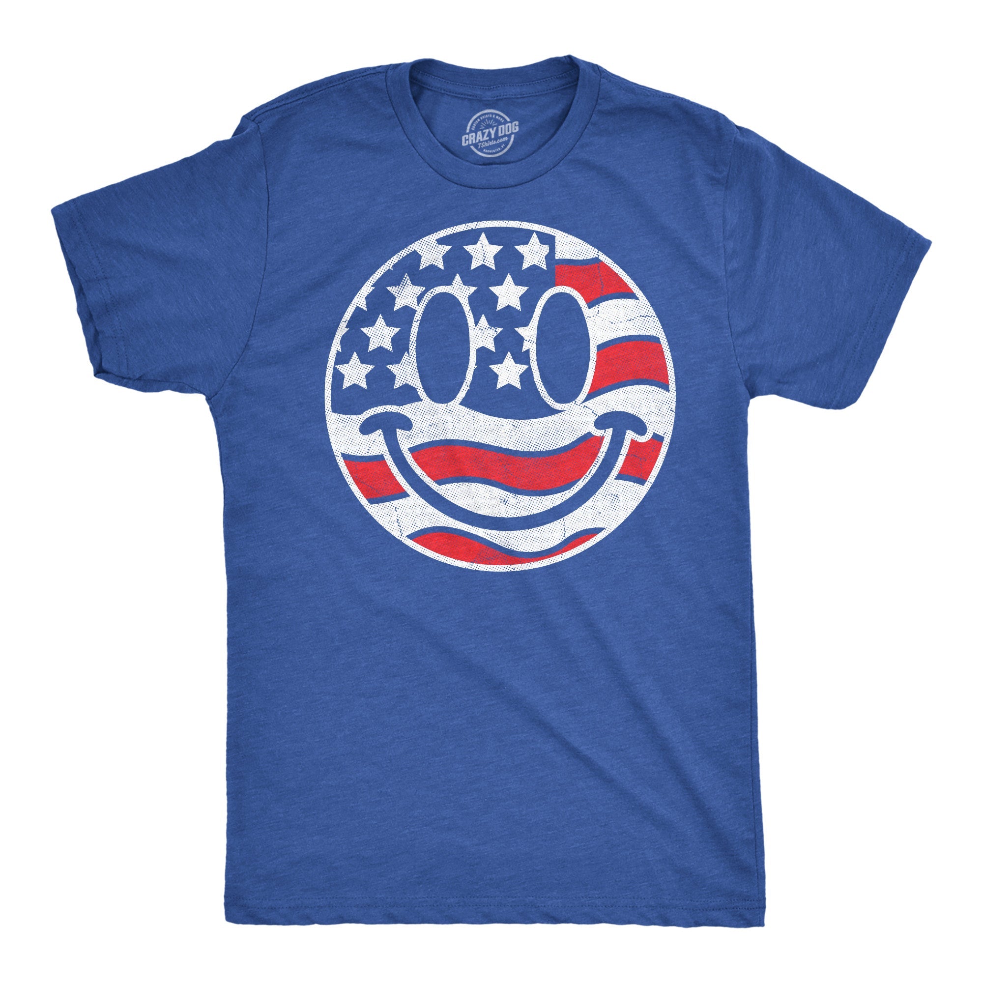 American Flag Smile Men's T Shirt