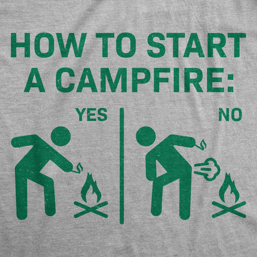 How To Start A Campfire Men's T Shirt