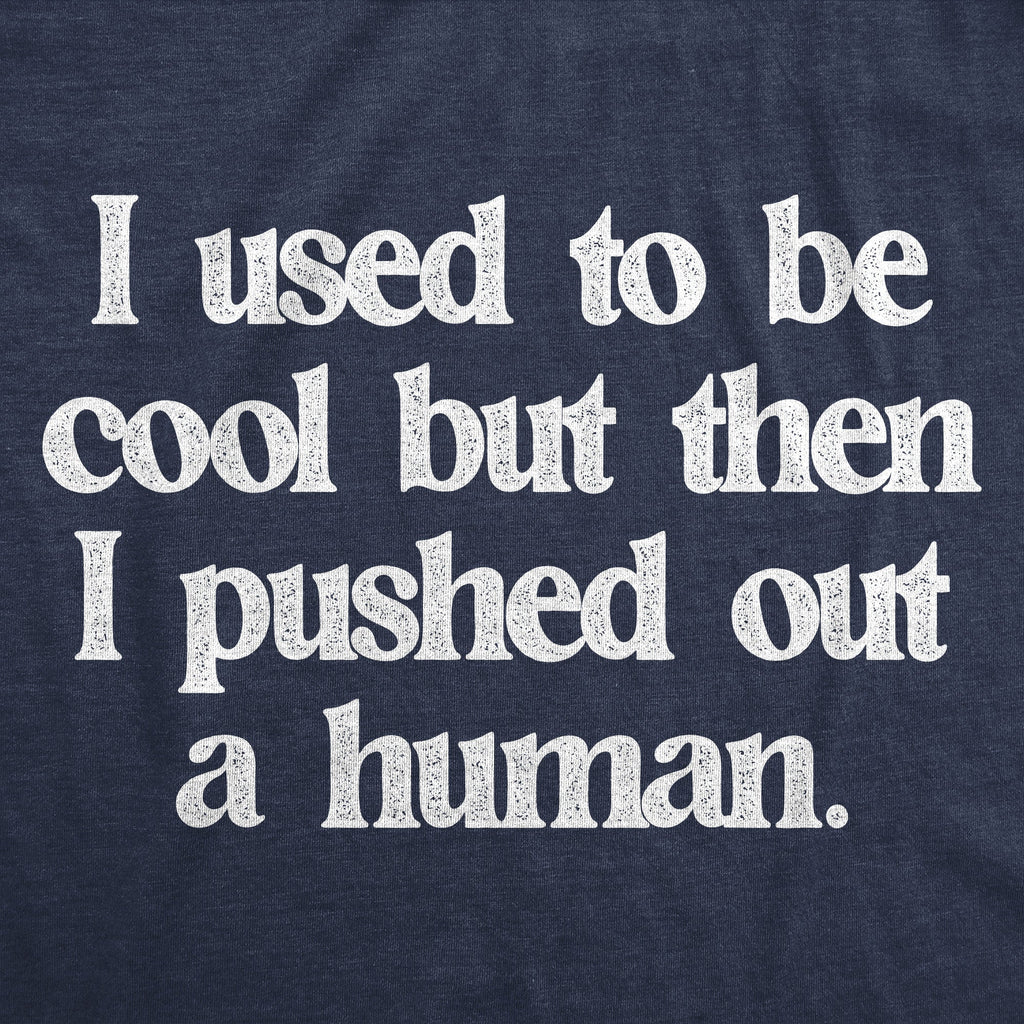 I Used To Be Cool But Then I Pushed Out A Human Women's T Shirt
