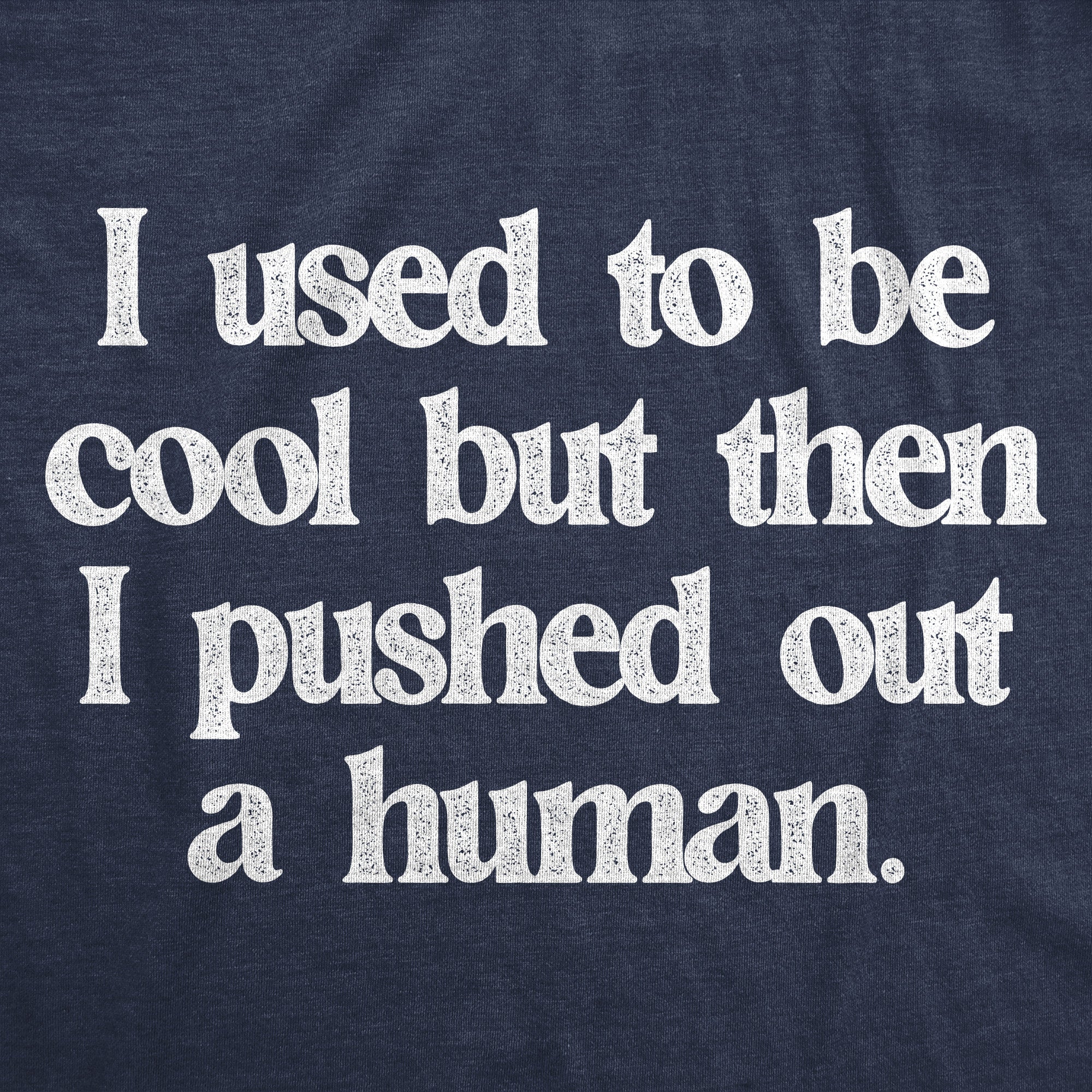 I Used To Be Cool But Then I Pushed Out A Human Women's T Shirt