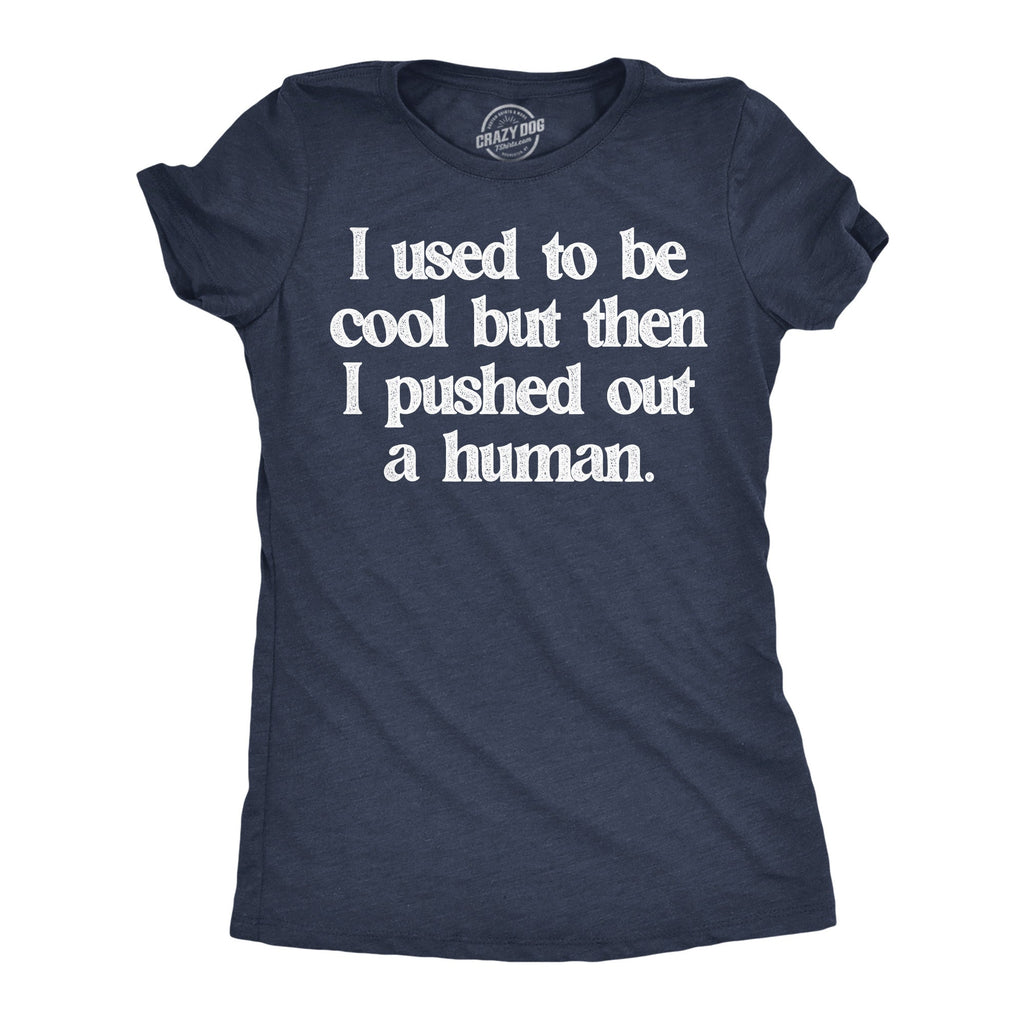 I Used To Be Cool But Then I Pushed Out A Human Women's T Shirt