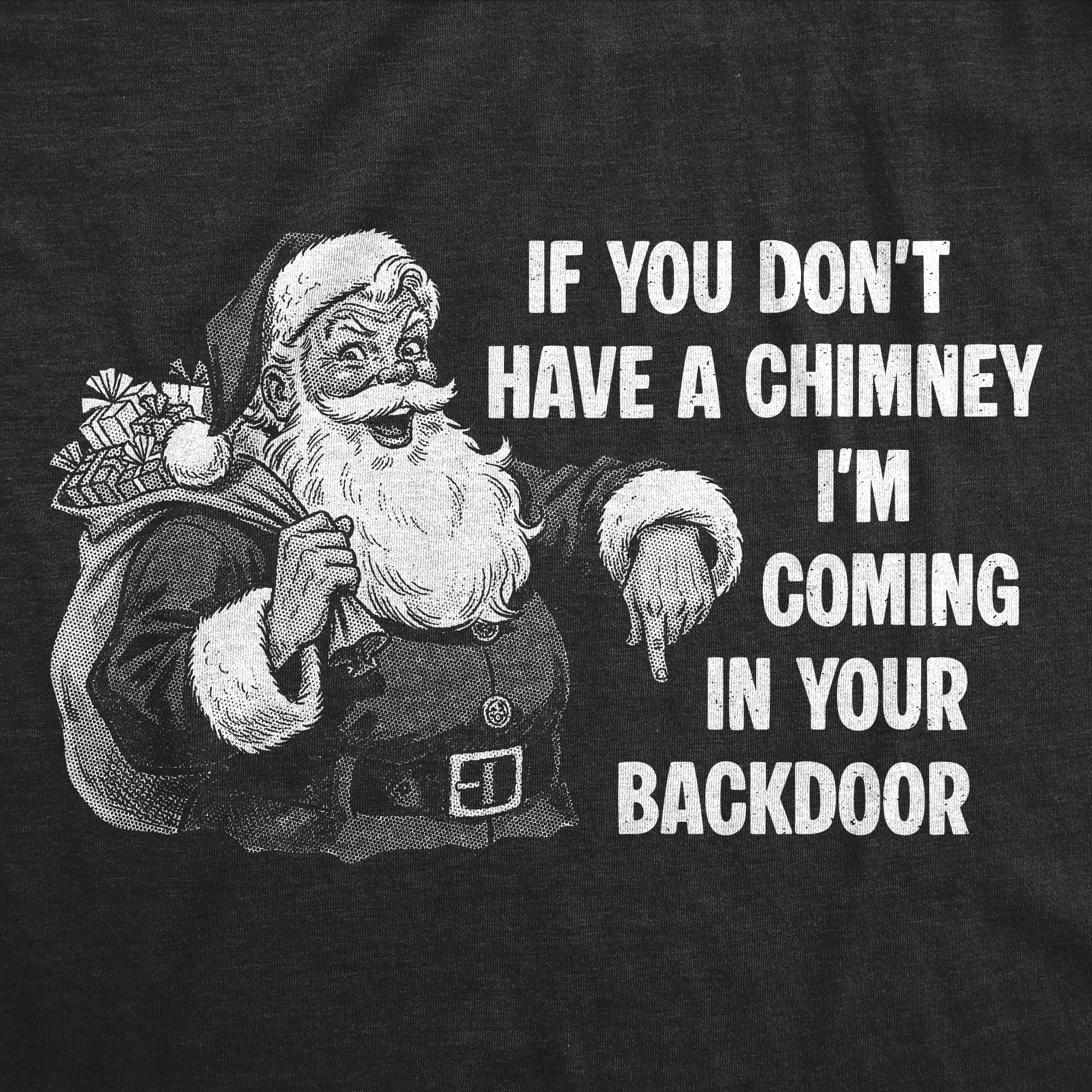 If You Dont Have A Chimney Im Coming In Your Backdoor Men's T Shirt