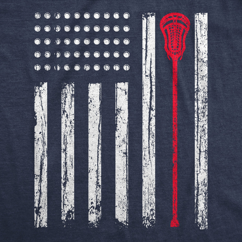 Lacrosse Flag Men's T Shirt