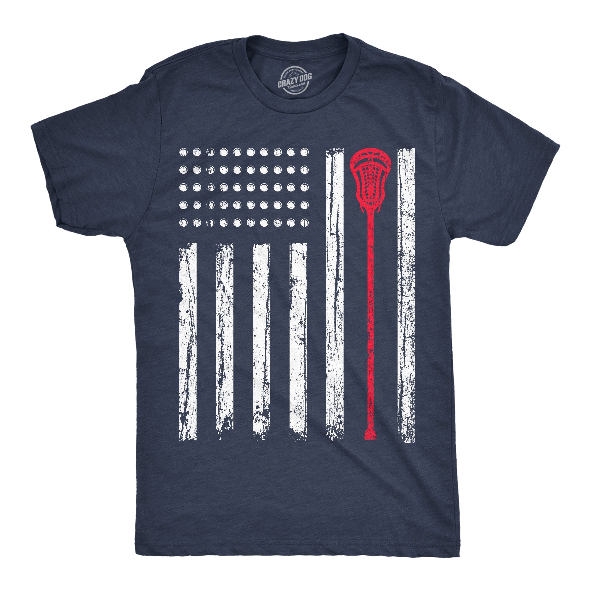 Lacrosse Flag Men's T Shirt