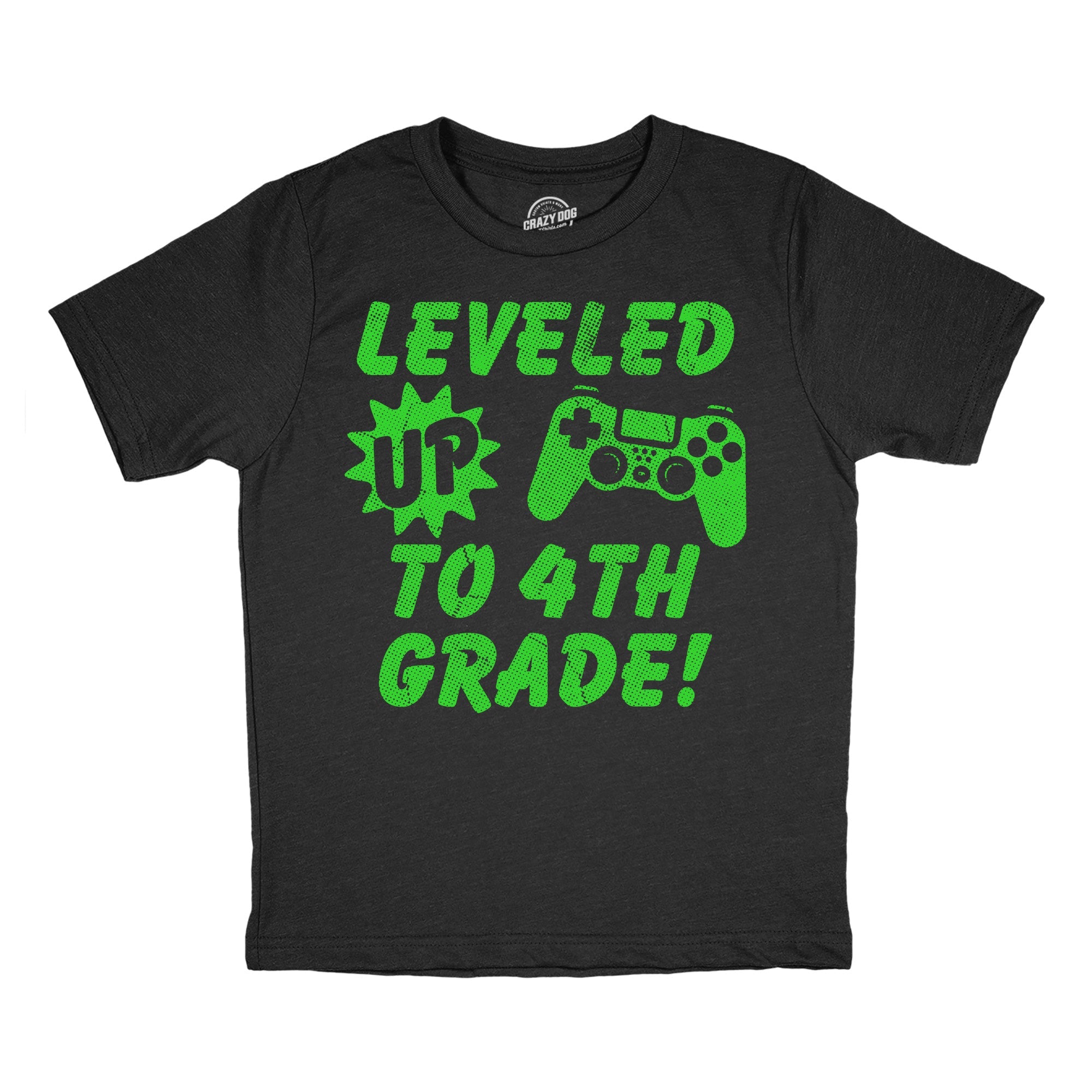 Leveled Up To 4th Grade Youth T Shirt