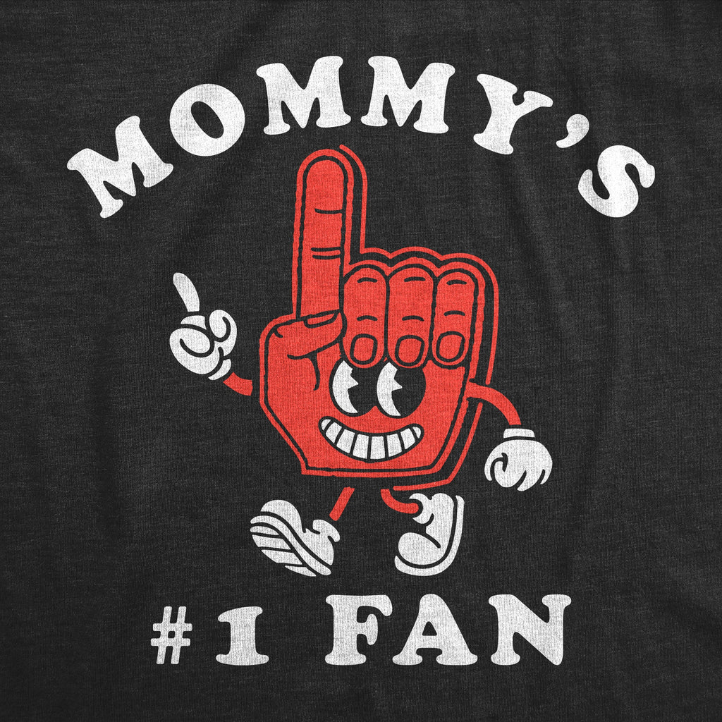 Mommys Number 1 Fan Youth T Shirt