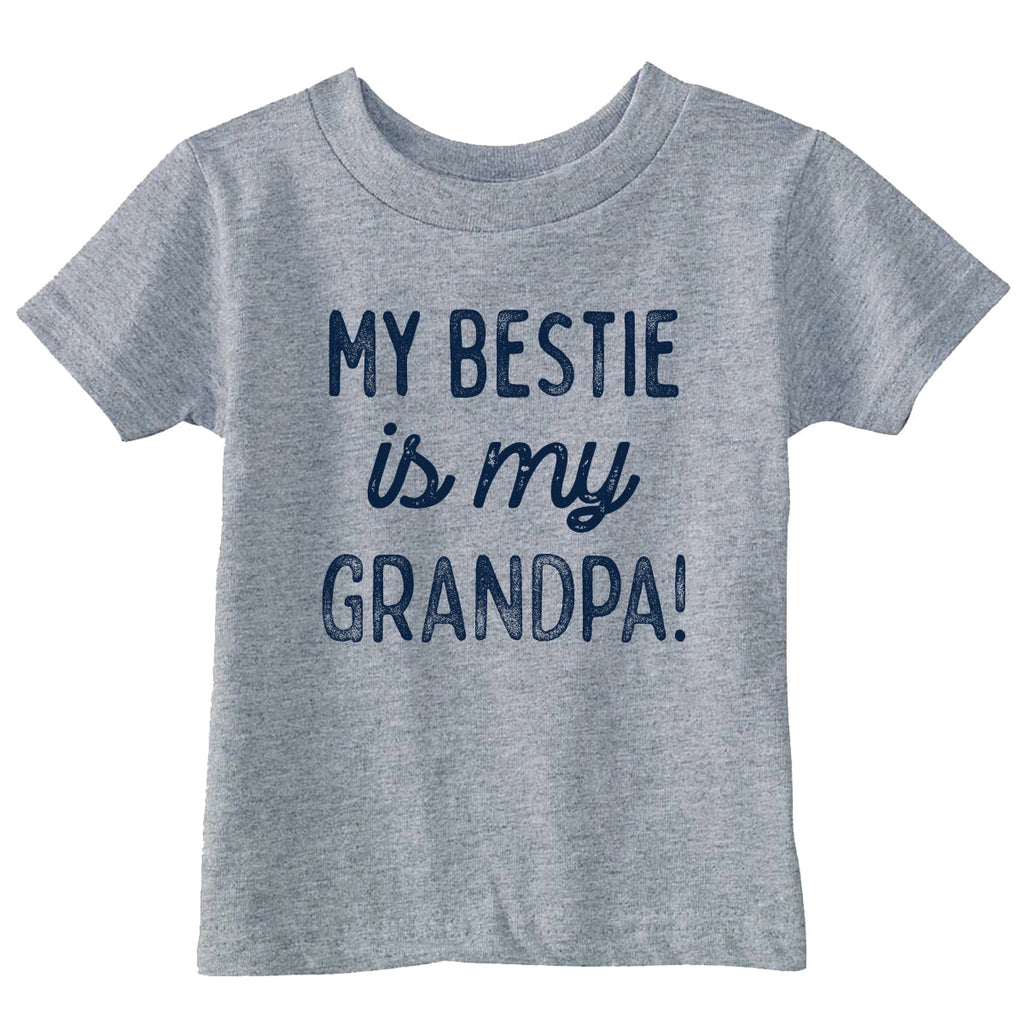 My Bestie Is My Grandpa Toddler T Shirt