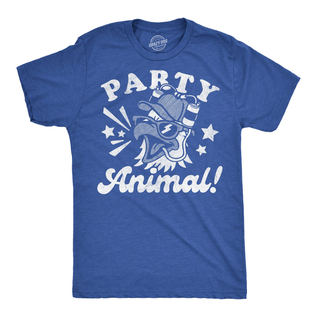 Party Animal Bald Eagle Men's T Shirt