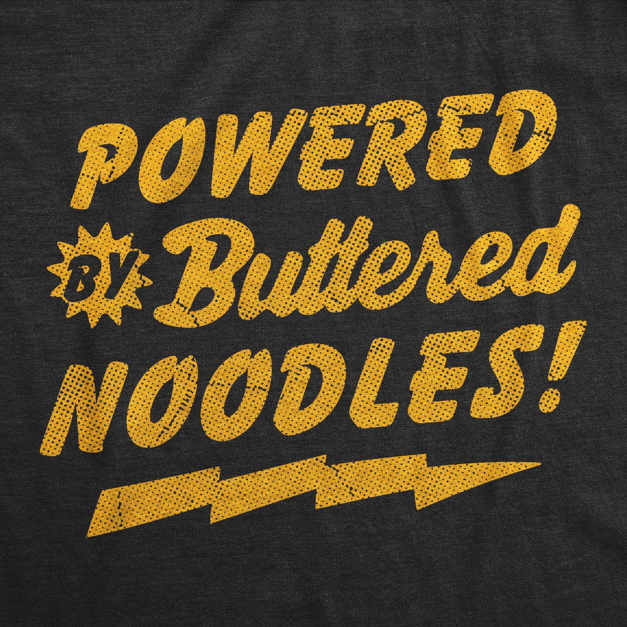 Powered By Butter Noodles Youth T Shirt