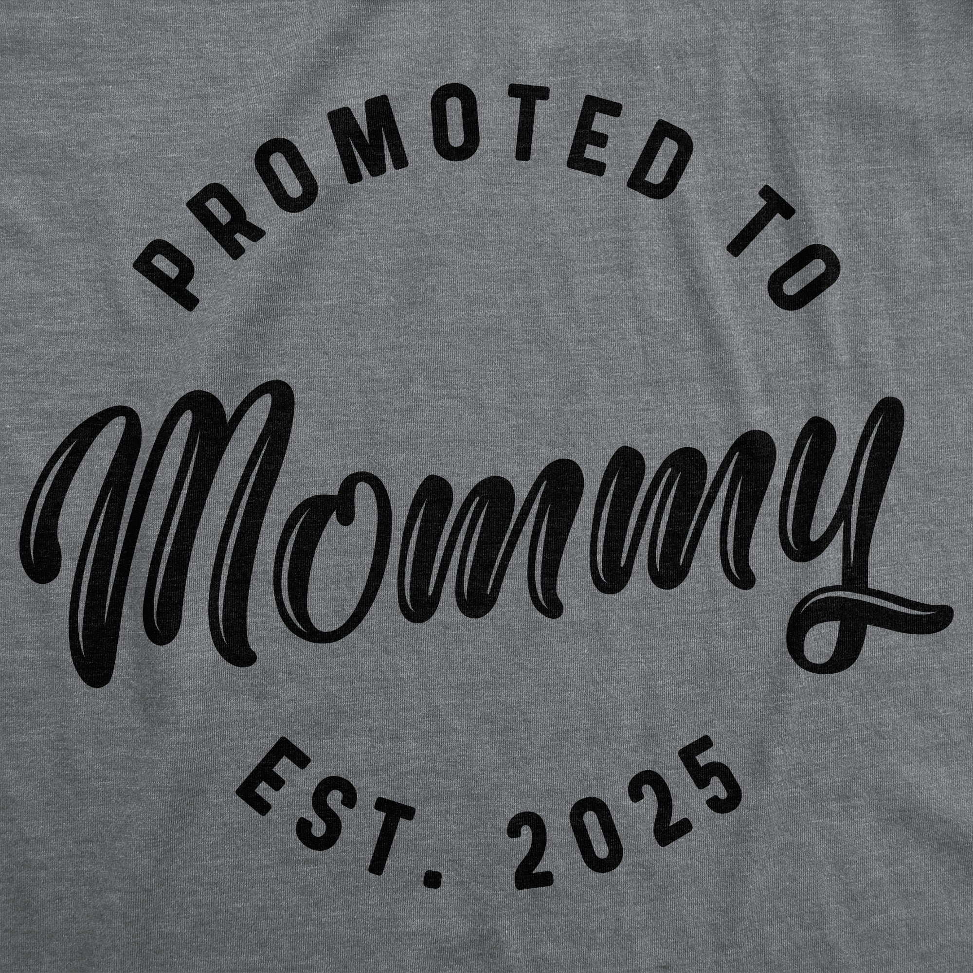 Promoted To Mommy 2025 Maternity T Shirt
