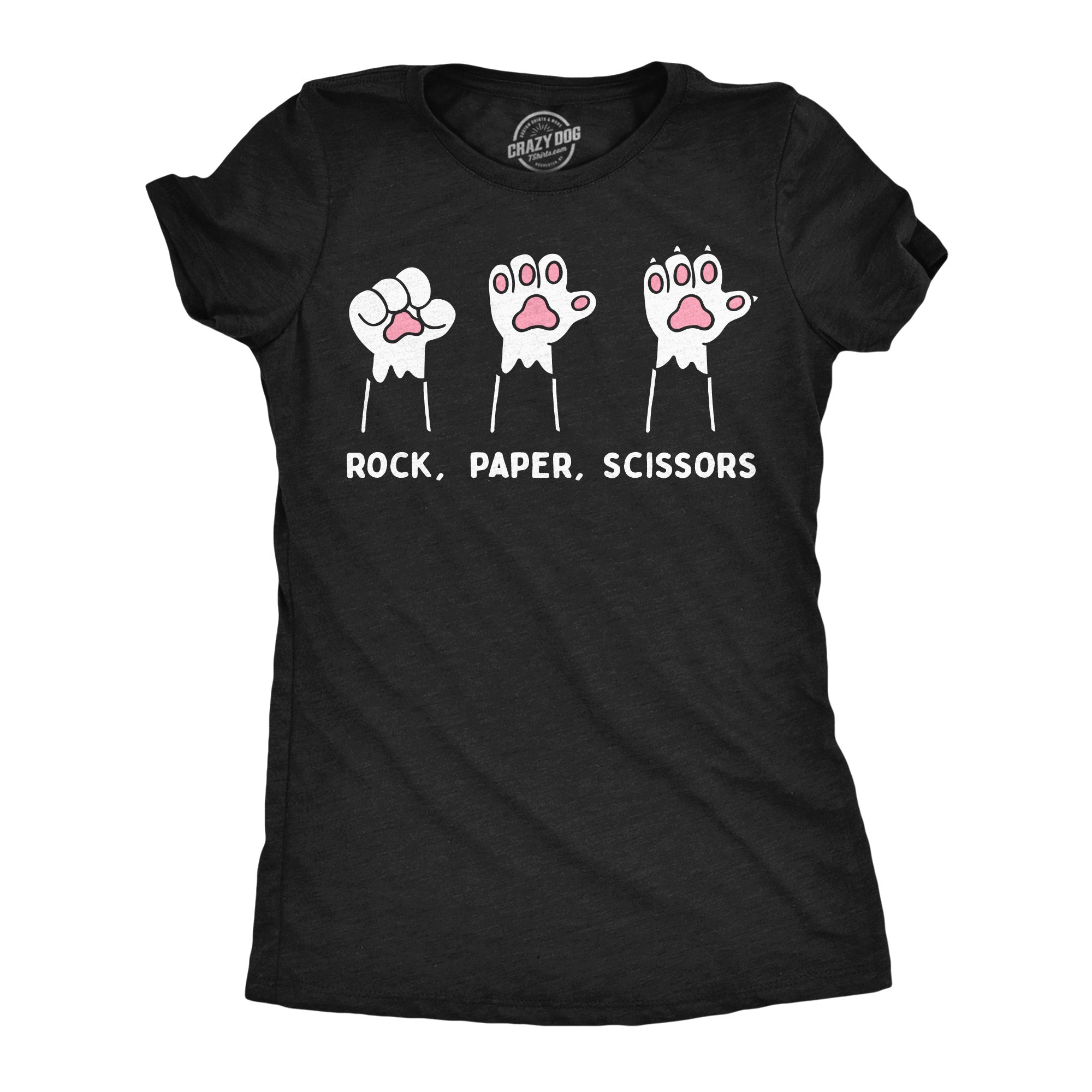 Rock Paper Scissors Cat Paws Women's T Shirt