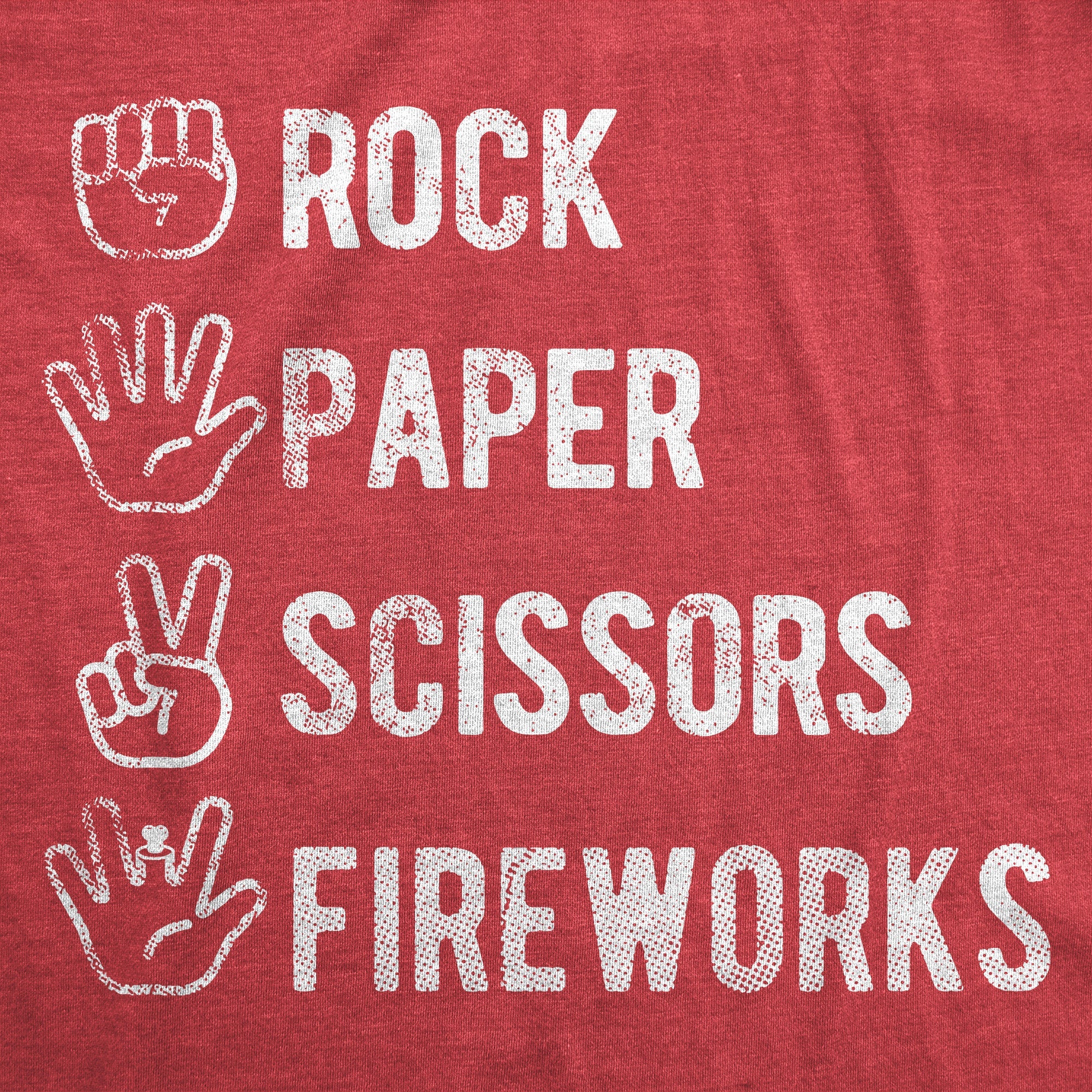 Rock Paper Scissors Fireworks Men's T Shirt