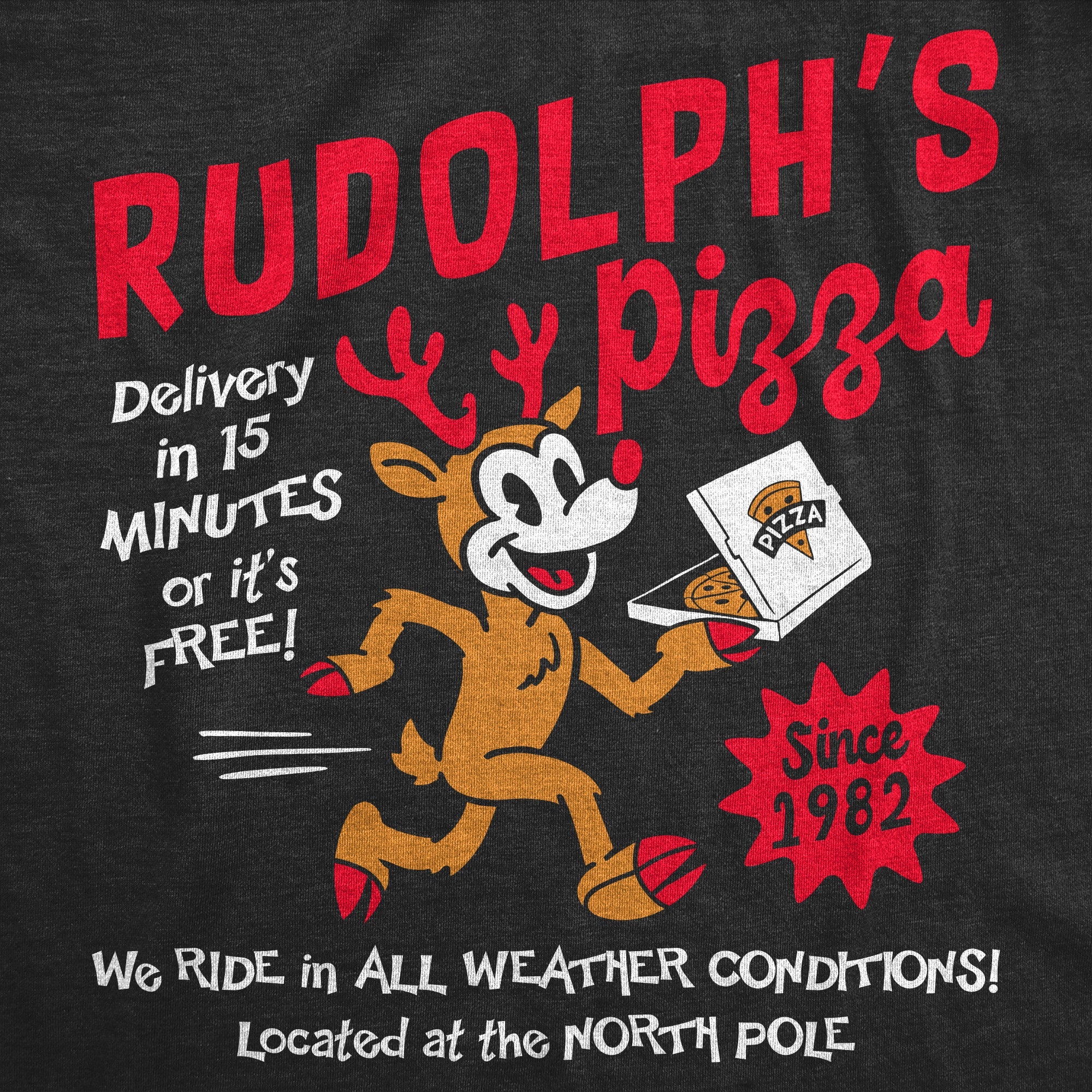 Rudolphs Pizza Men's T Shirt