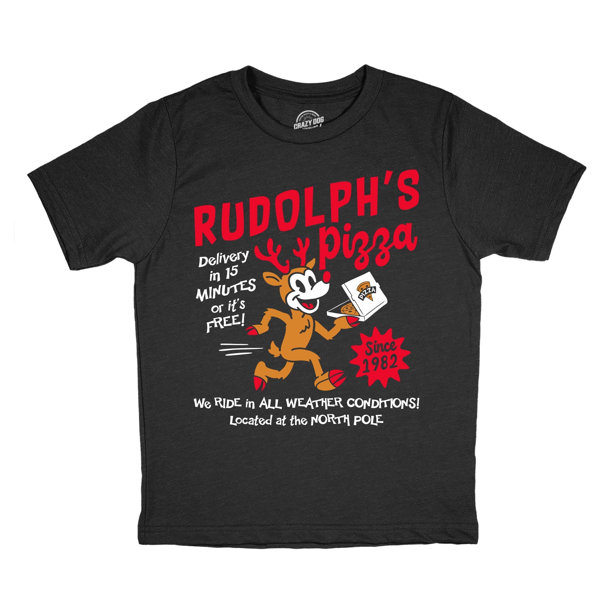 Rudolphs Pizza Youth T Shirt