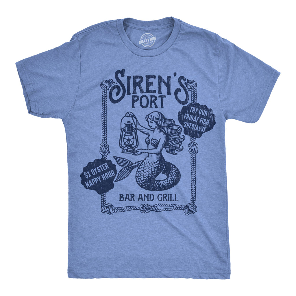 Sirens Port Bar And Grill Men's T Shirt