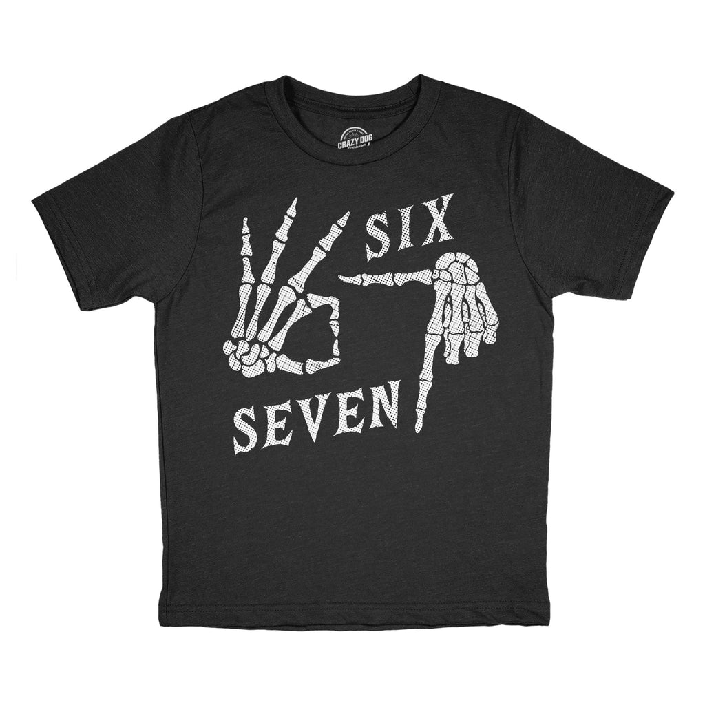 6 7 Skeleton Hands Youth T Shirt
