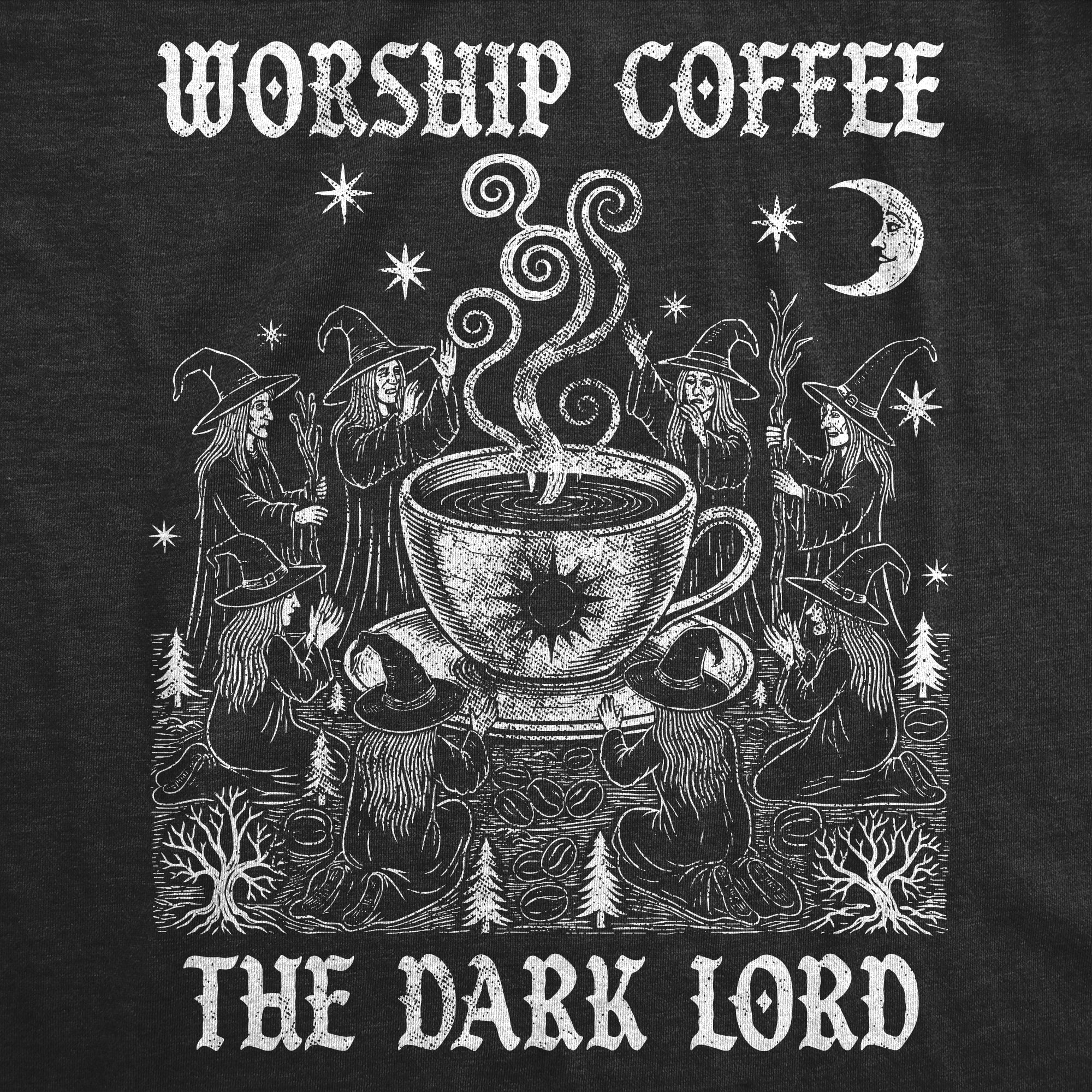 Worship Coffee The Dark Lord Women's T Shirt