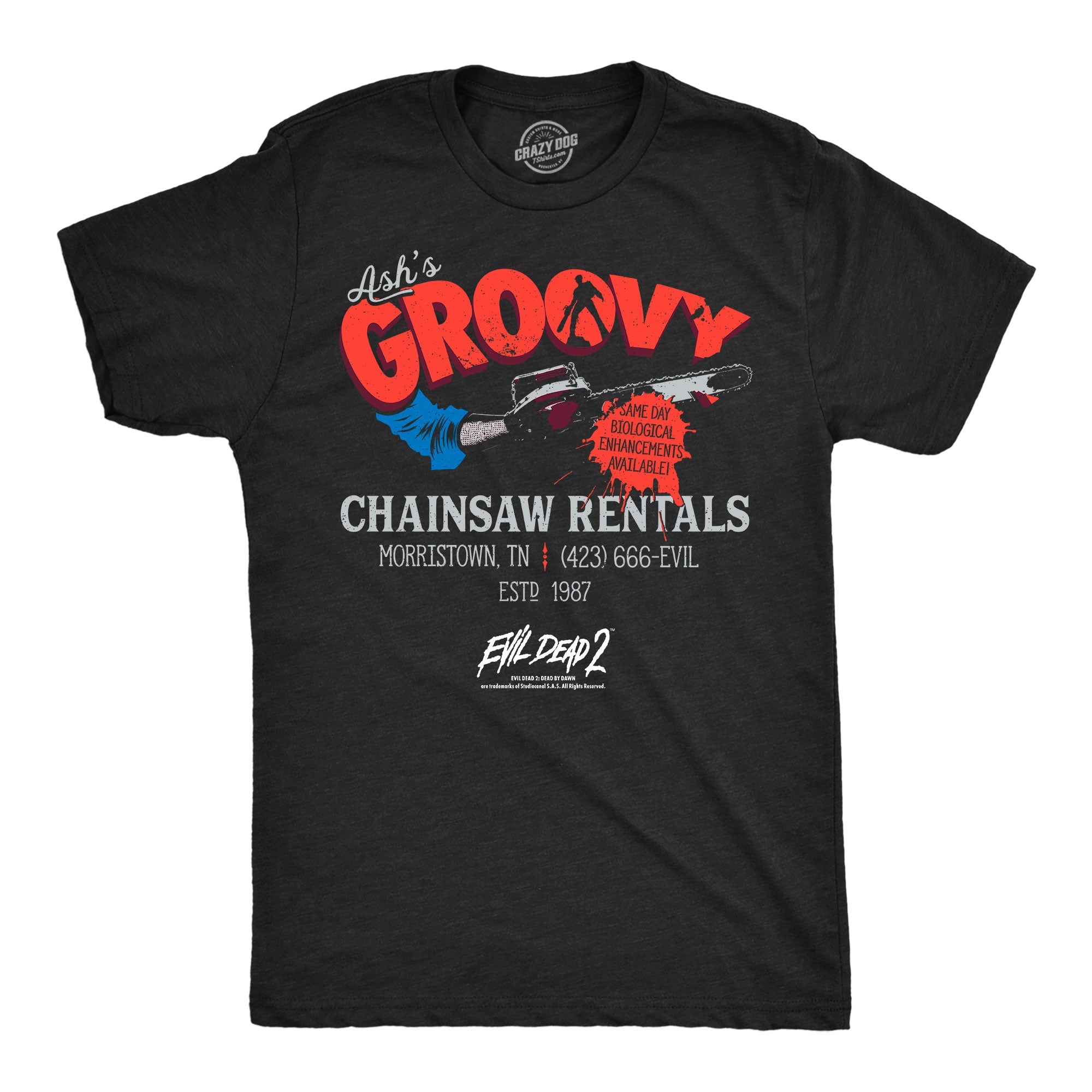 Ashs Groovy Chainsaw Rentals Men's T Shirt
