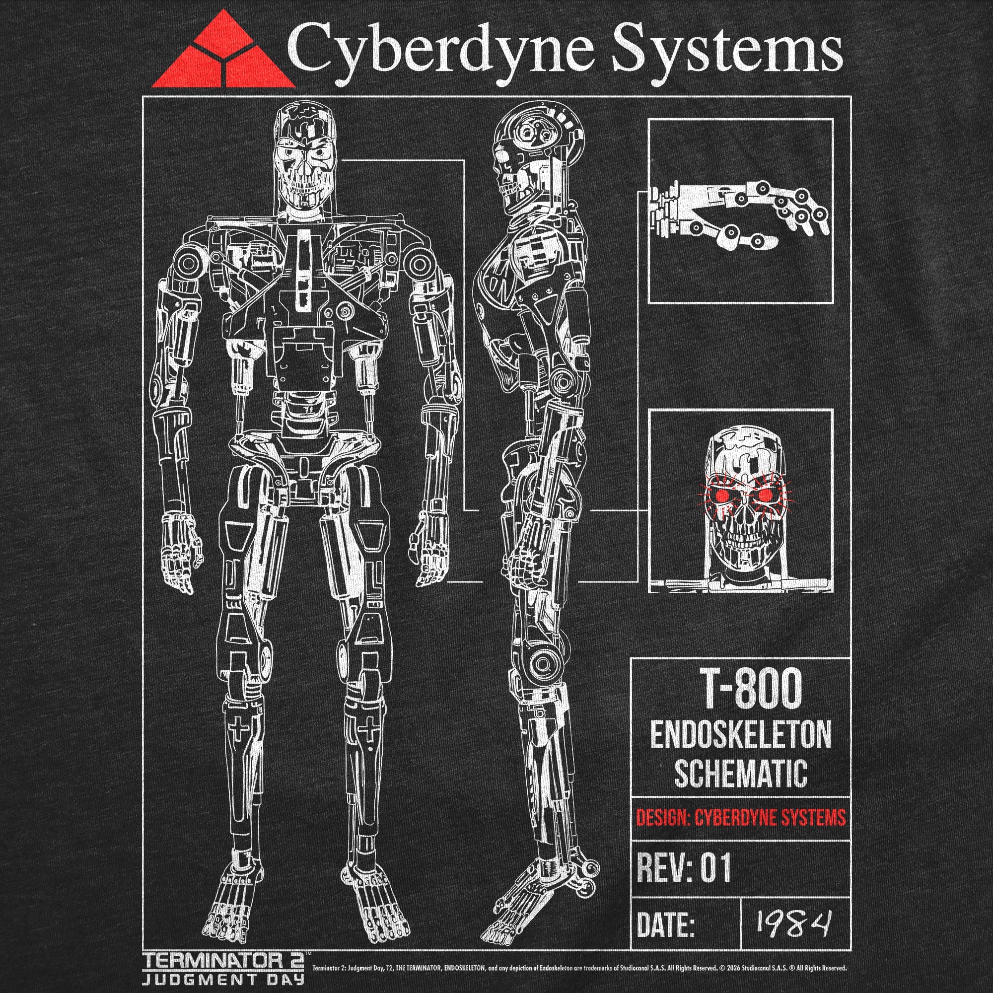 T 800 Endoskeleton Schematics Women's T Shirt