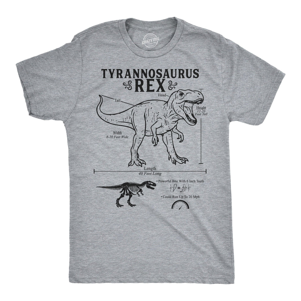 Tyrannosaurus Rex Infographic Men's T Shirt