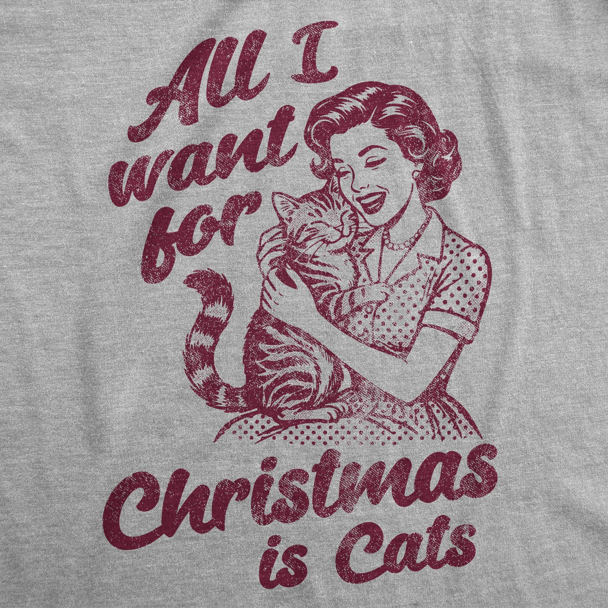 All I Want For Christmas Is Cats Women's T Shirt