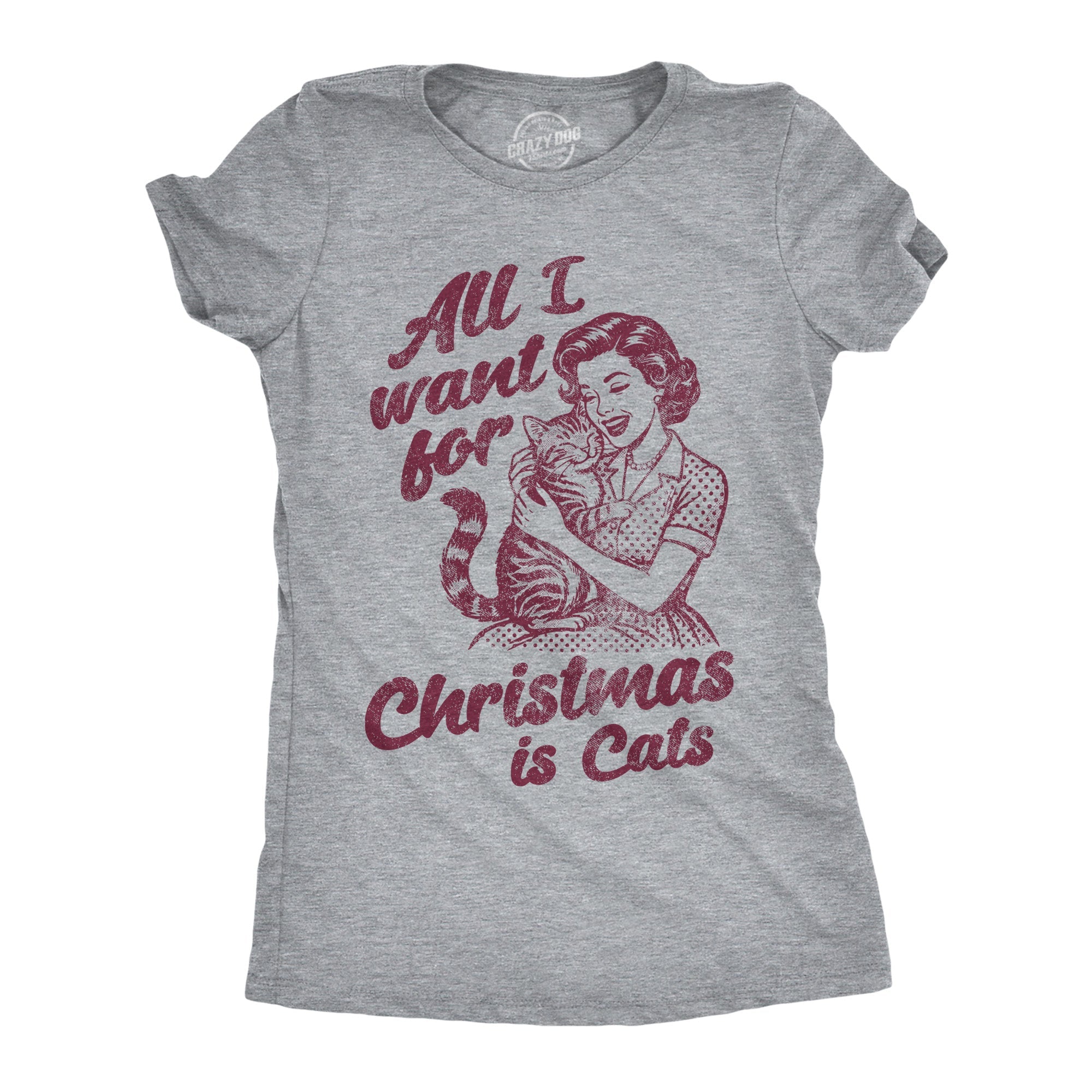 All I Want For Christmas Is Cats Women's T Shirt