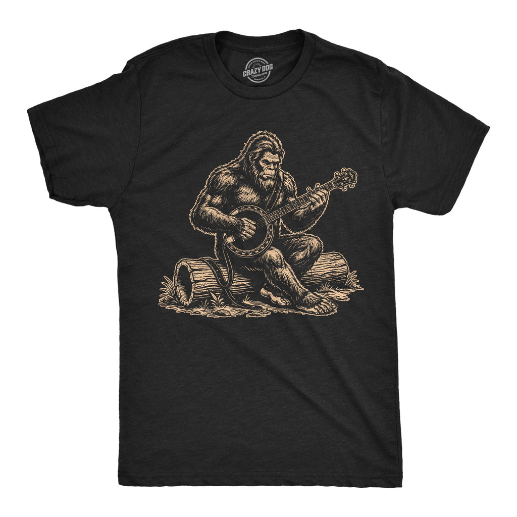 Banjo Bigfoot Men's T Shirt