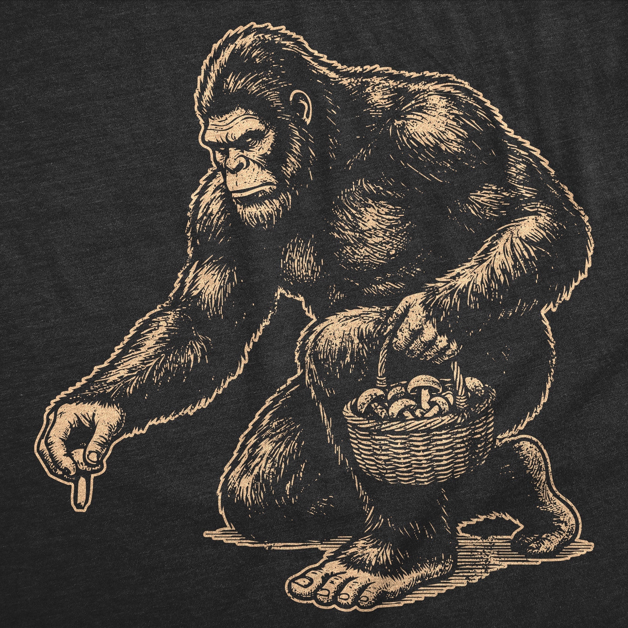 Bigfoot Mushroom Men's T Shirt