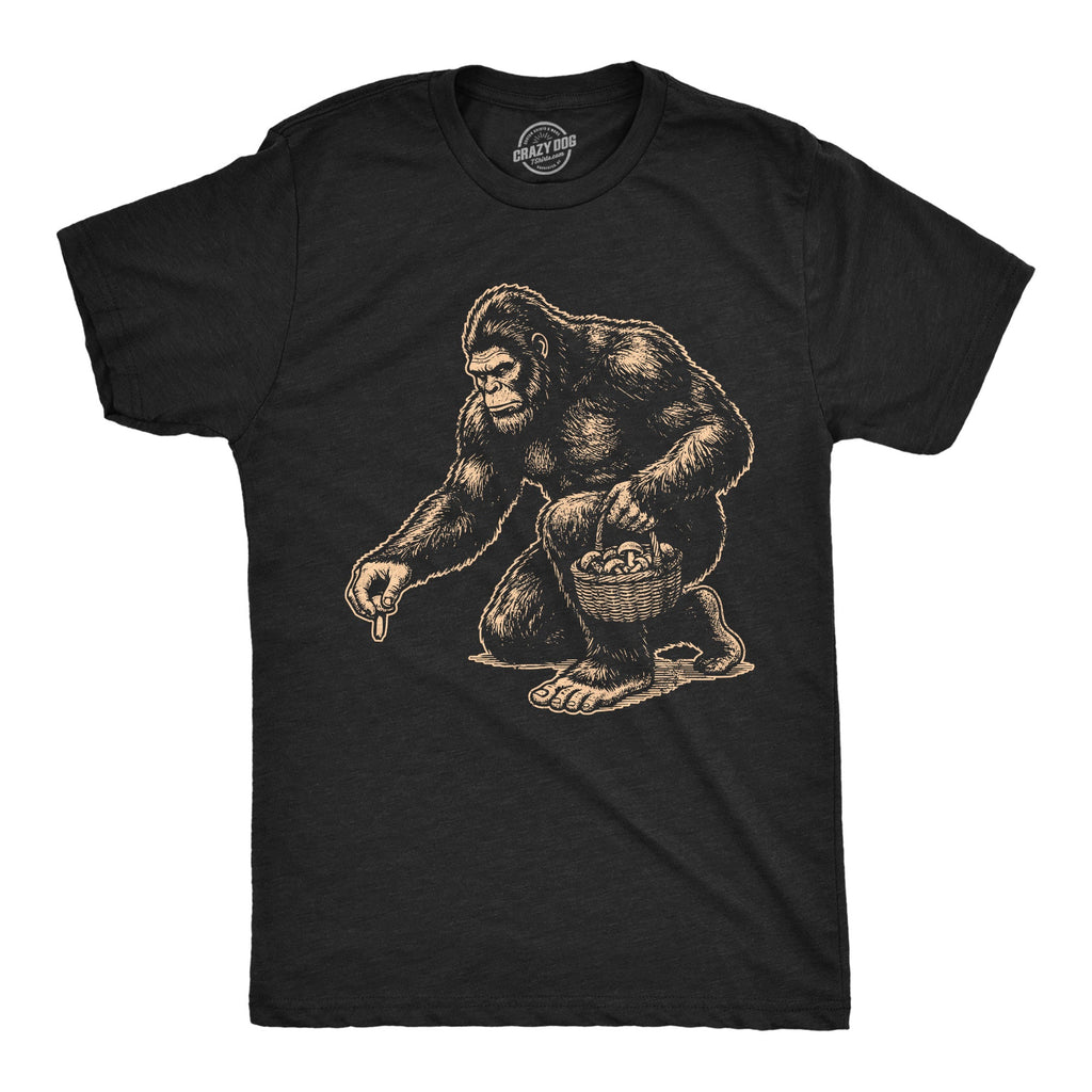 Bigfoot Mushroom Men's T Shirt