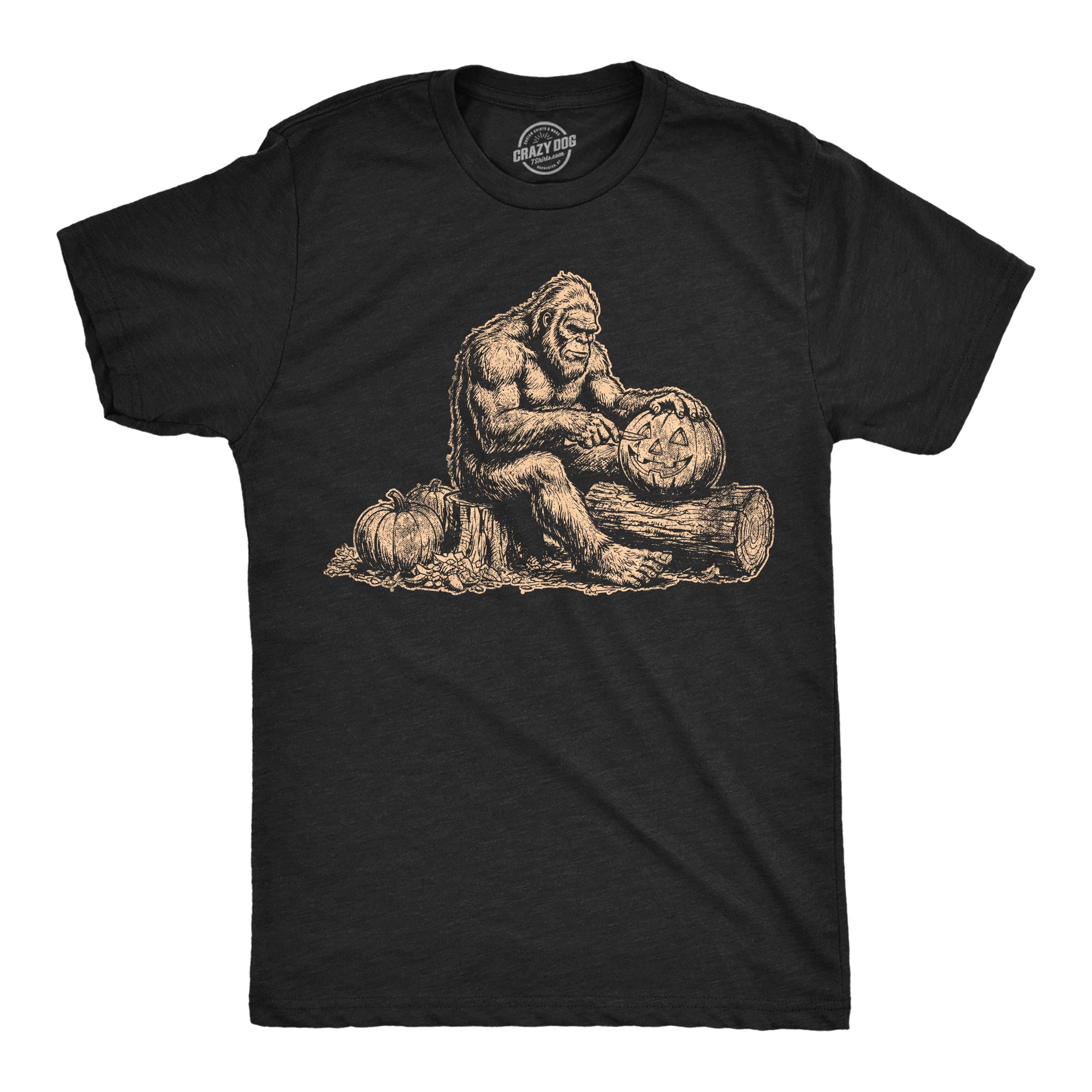 Bigfoot Pumpkin Men's T Shirt