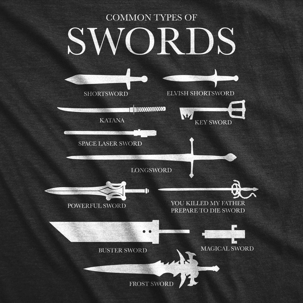 Common Types Of Swords Men's T Shirt
