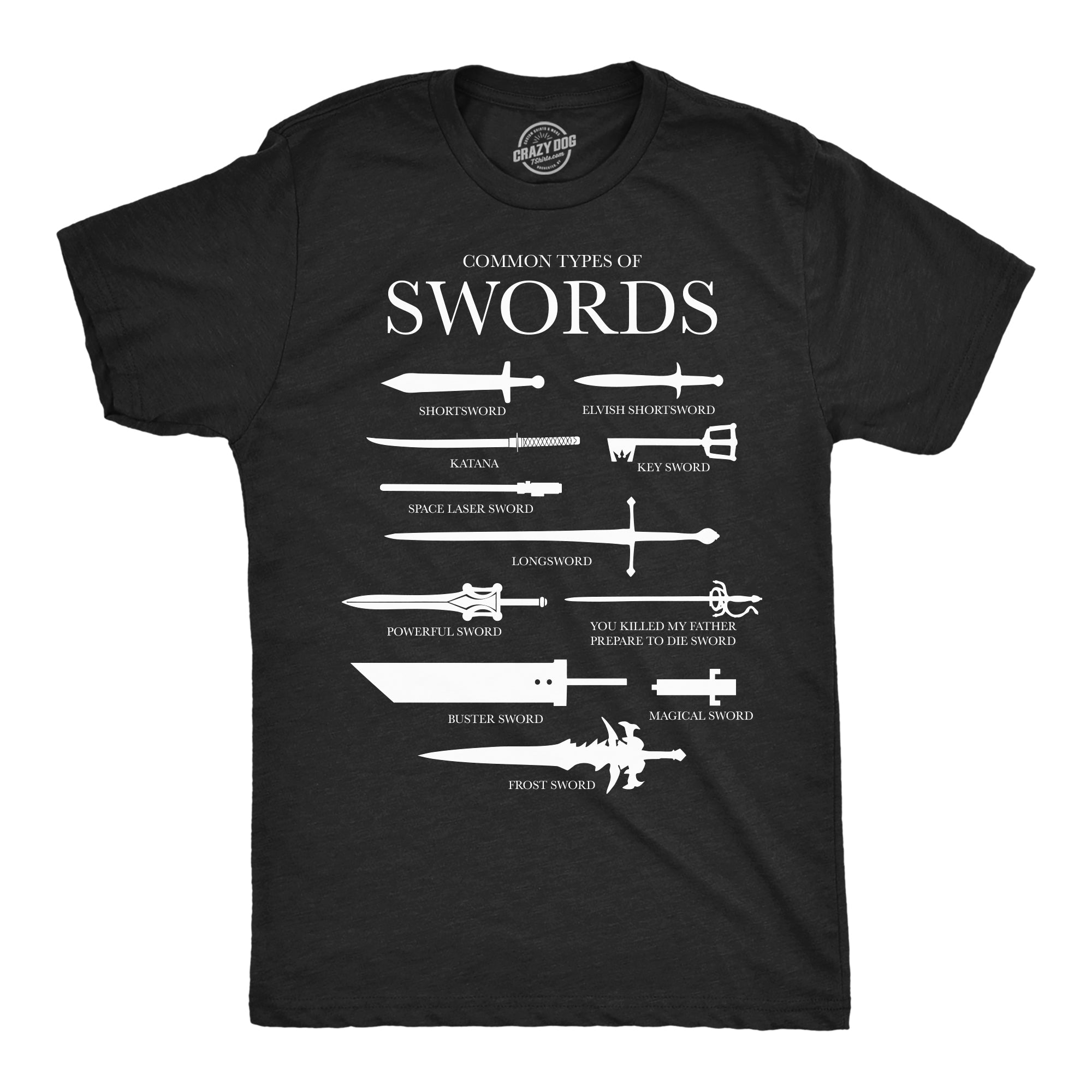 Common Types Of Swords Men's T Shirt