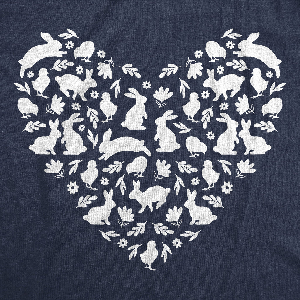 Easter Bunny Heart Women's T Shirt