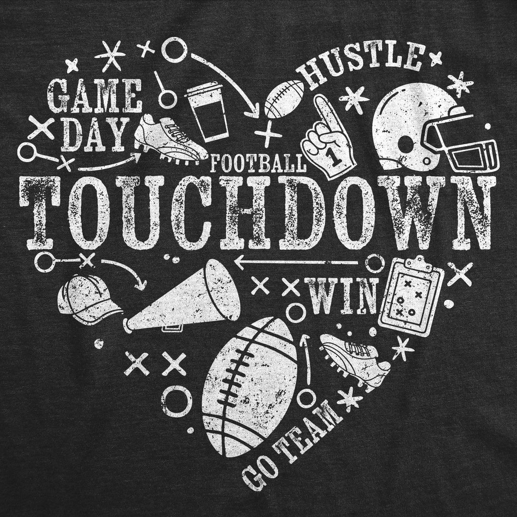 Football Heart Women's T Shirt