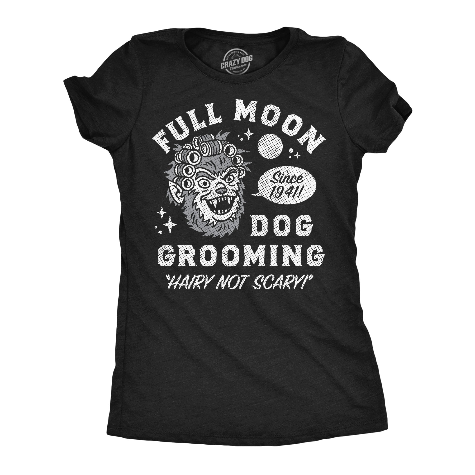 Full Moon Dog Grooming Women's T Shirt