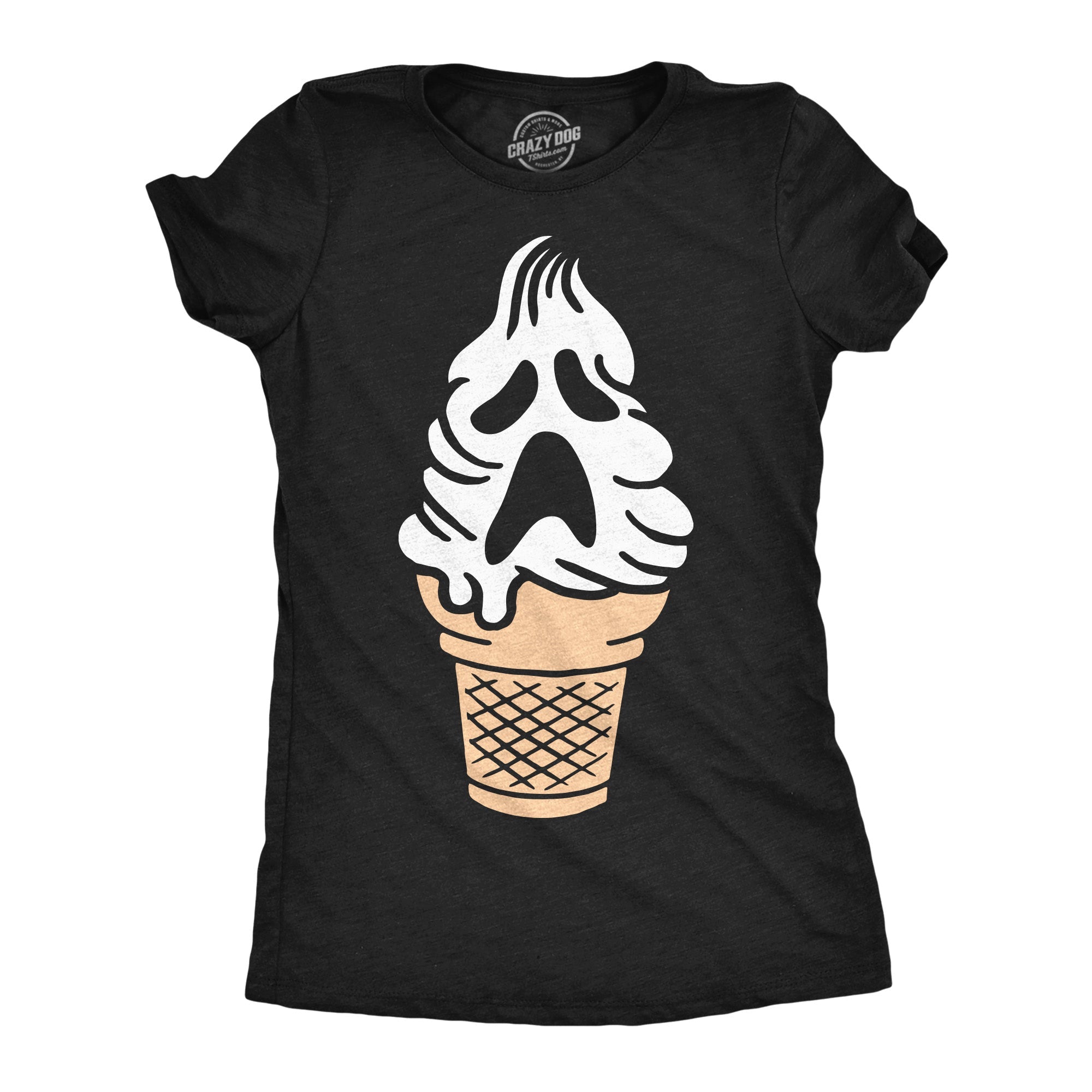 Ghost Ice Cream Cone Women's T Shirt