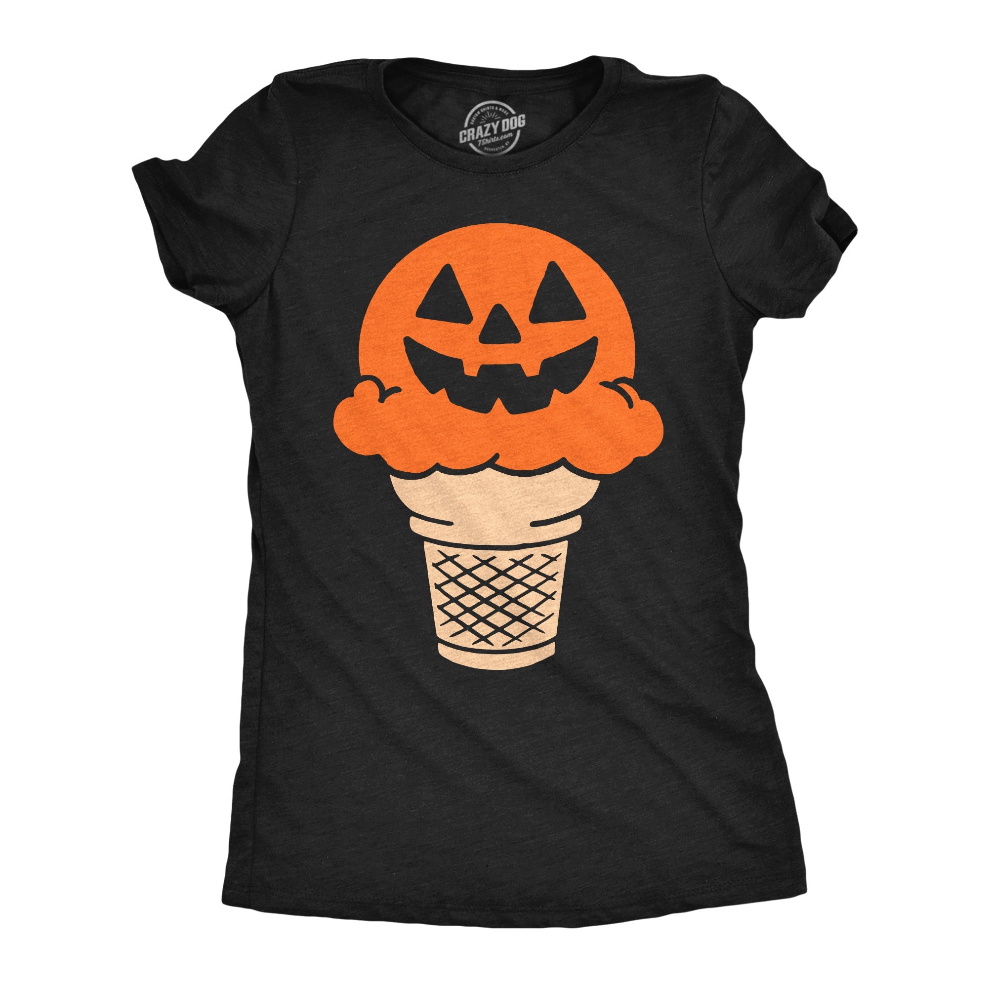 Jack O Lantern Ice Cream Cone Women's T Shirt