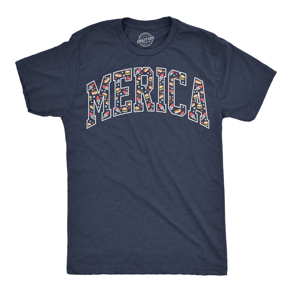 Merica Text Food Men's T Shirt