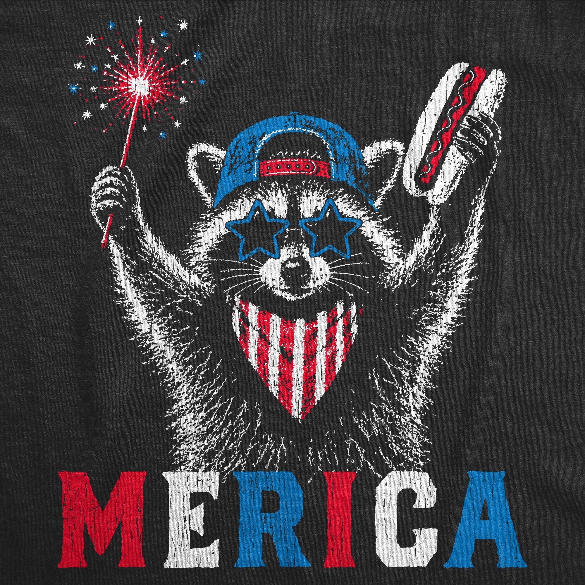 Merica Raccoon Men's T Shirt