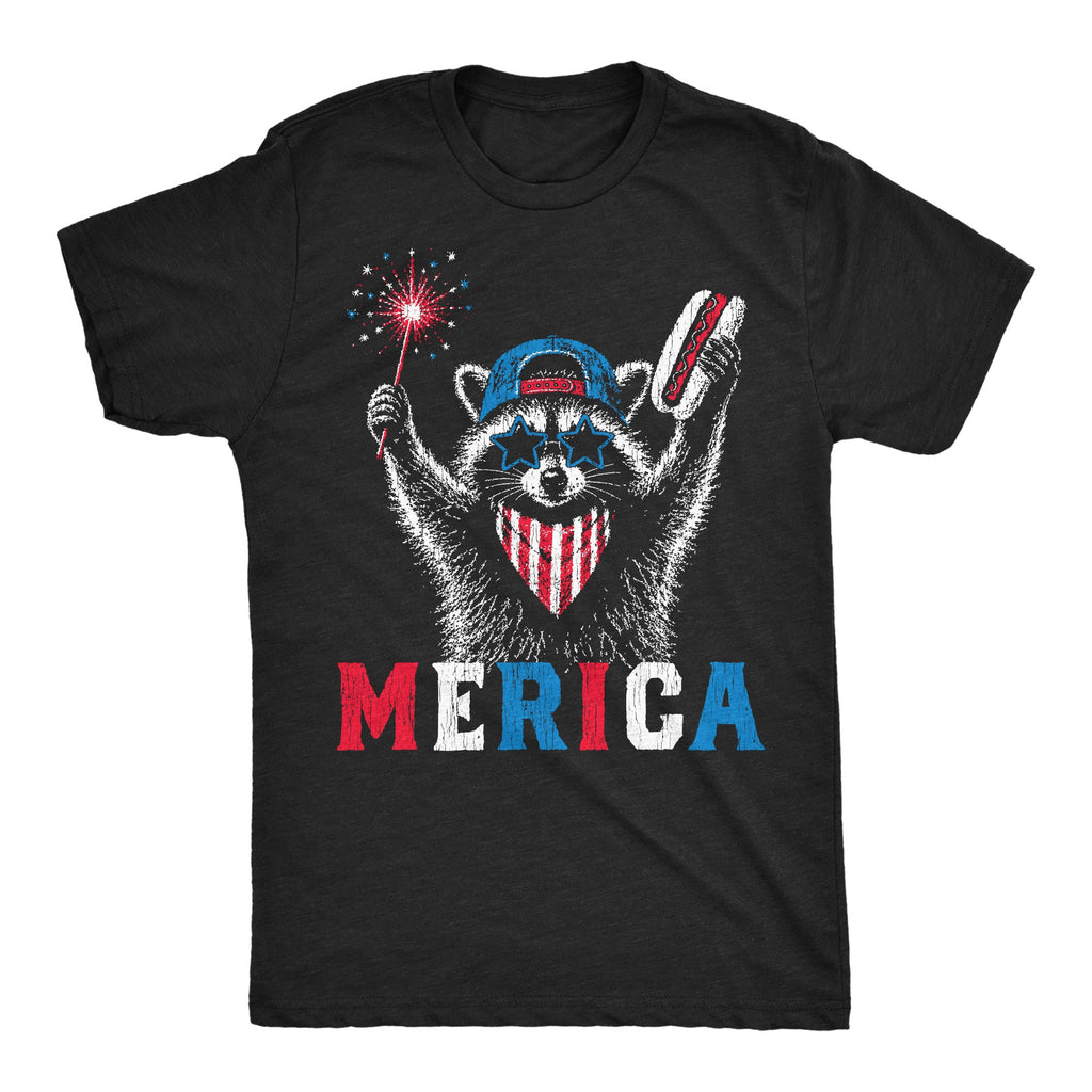 Merica Raccoon Men's T Shirt