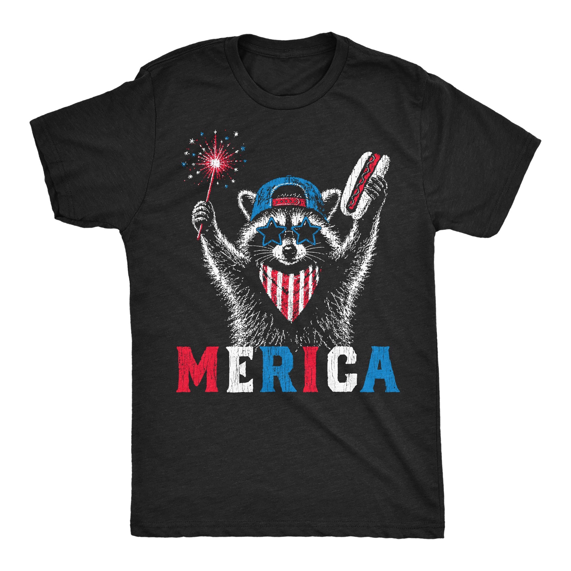 Merica Raccoon Men's T Shirt