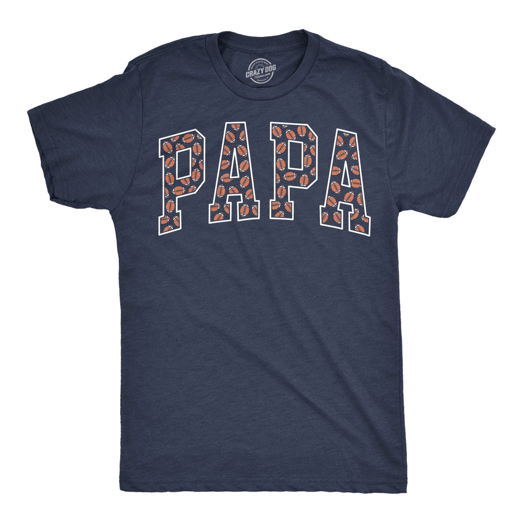Papa Text Pattern Men's T Shirt