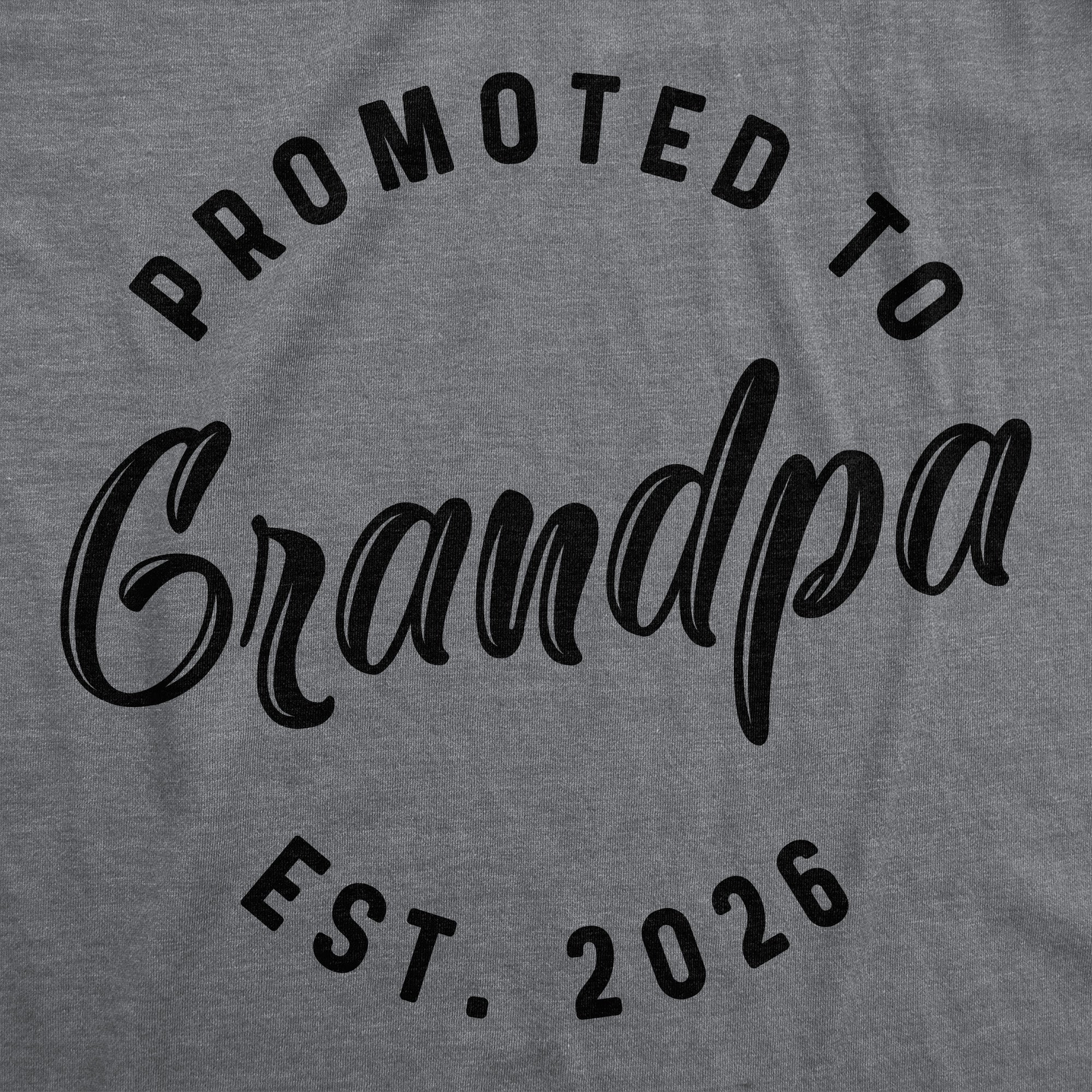 Promoted To Grandpa 2026 Men's T Shirt