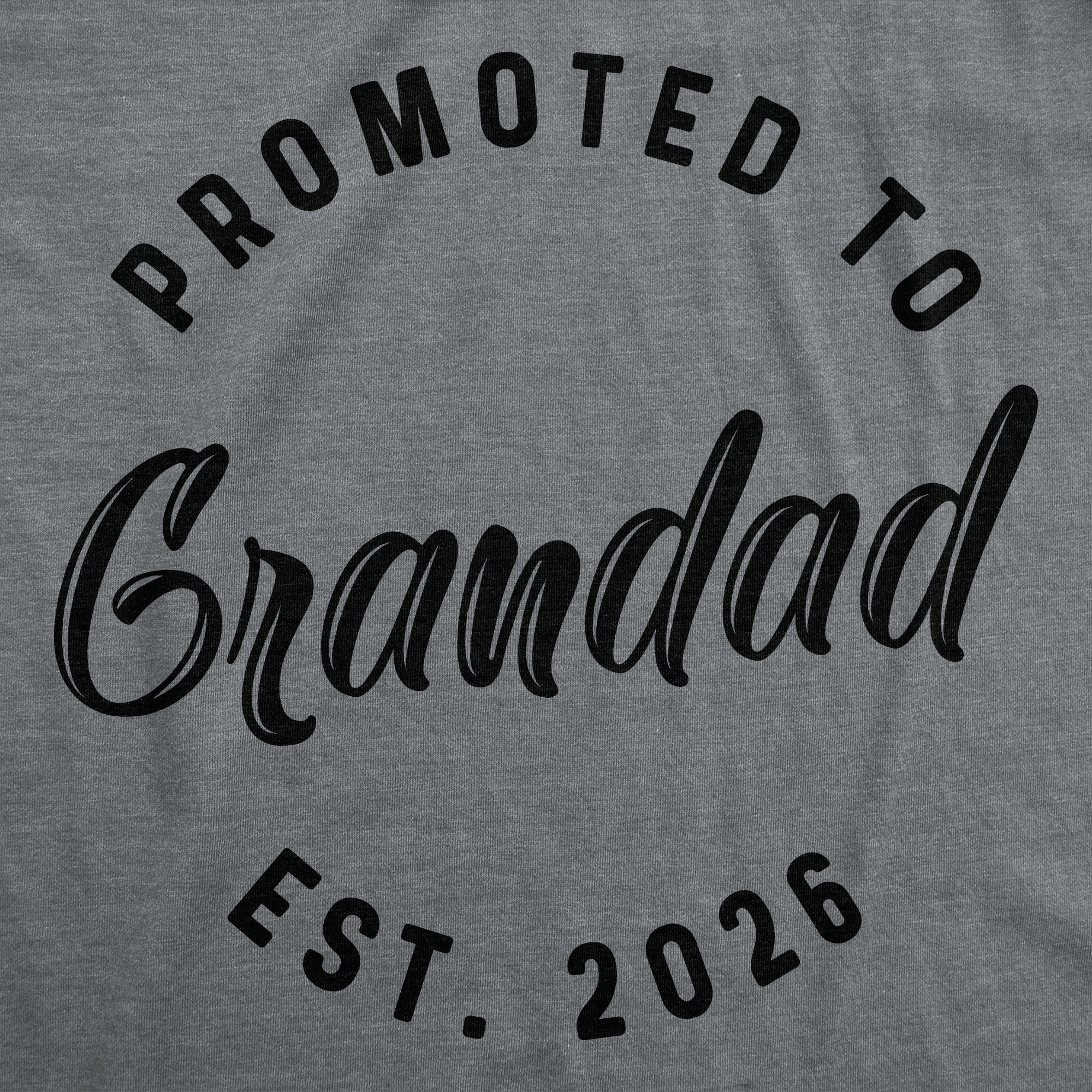 Promoted To Grandad 2026 Men's T Shirt