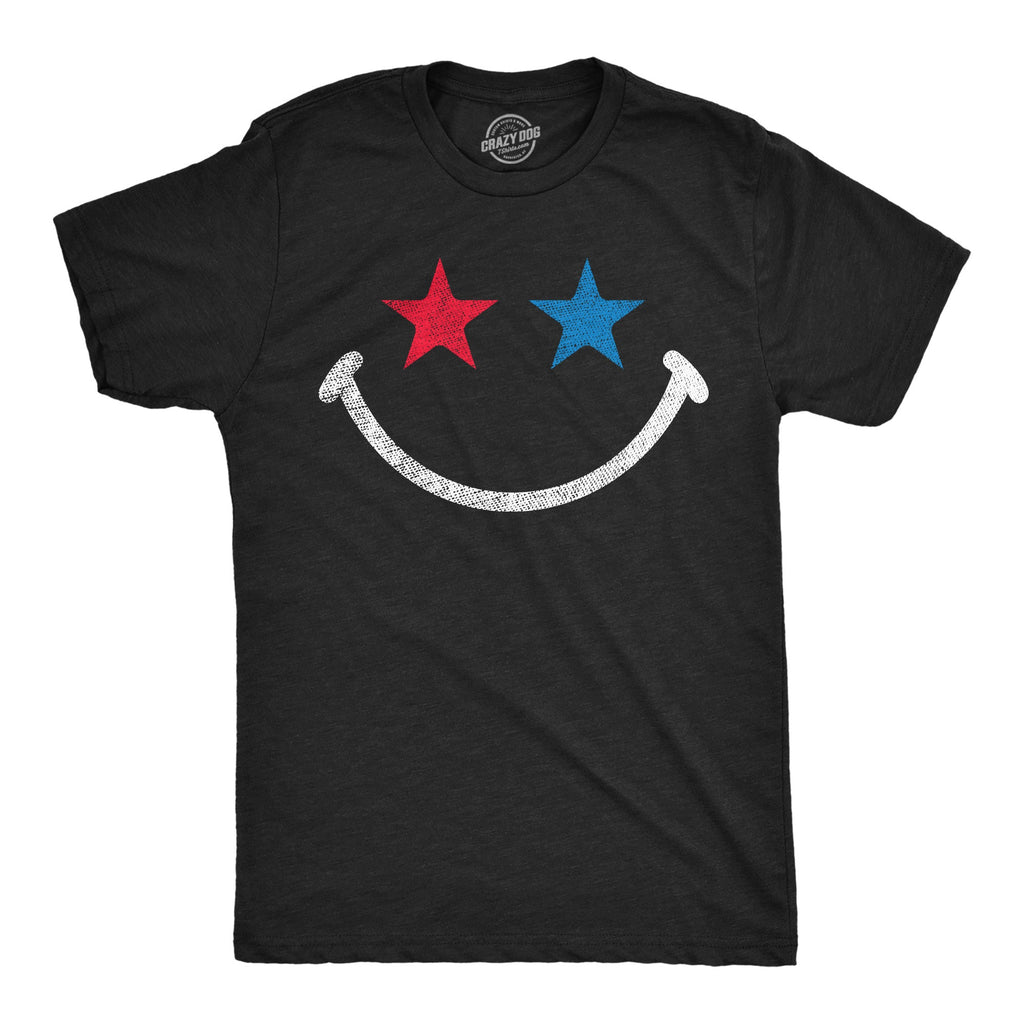 Red White And Blue Smile Men's T Shirt