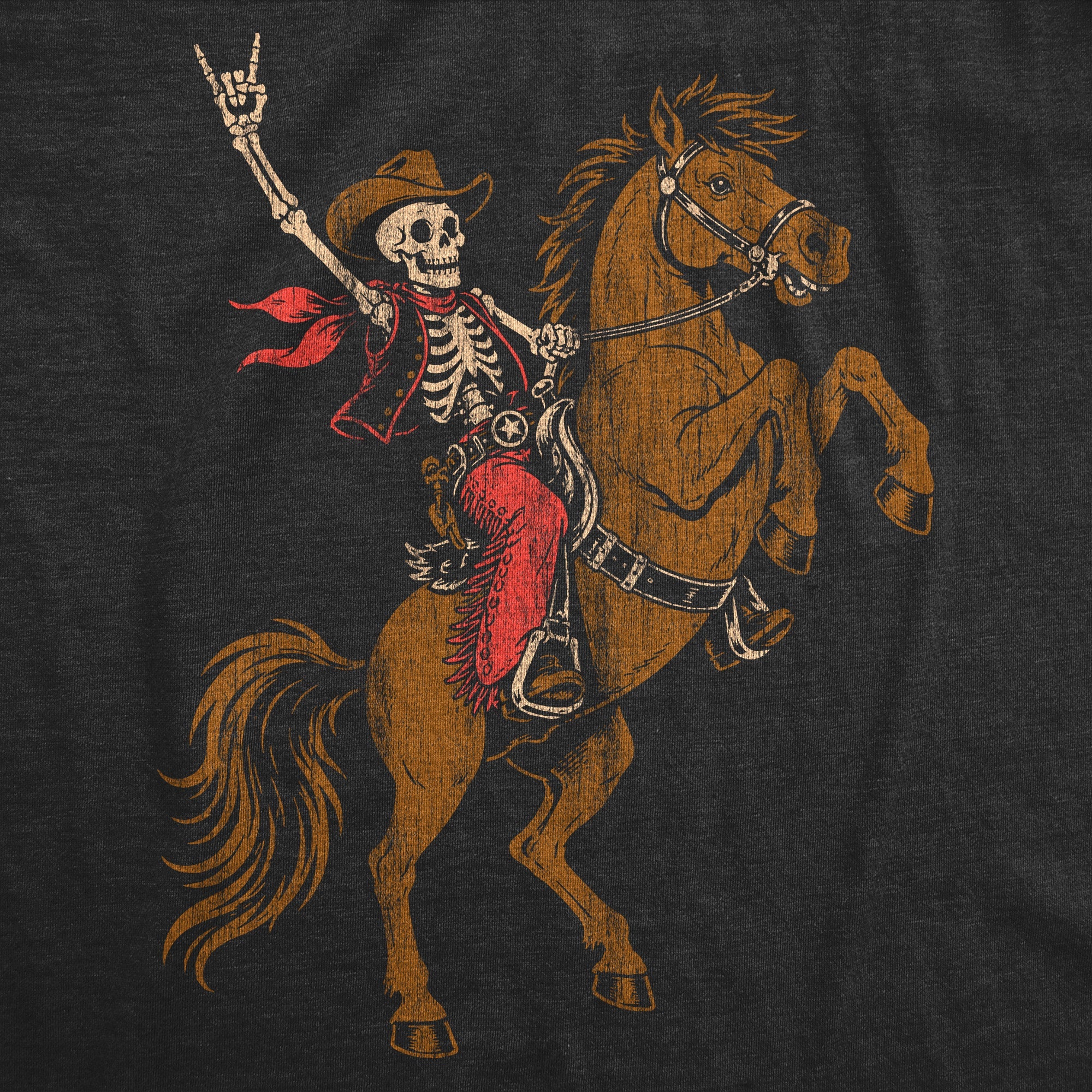 Rodeo Skeleton Men's T Shirt