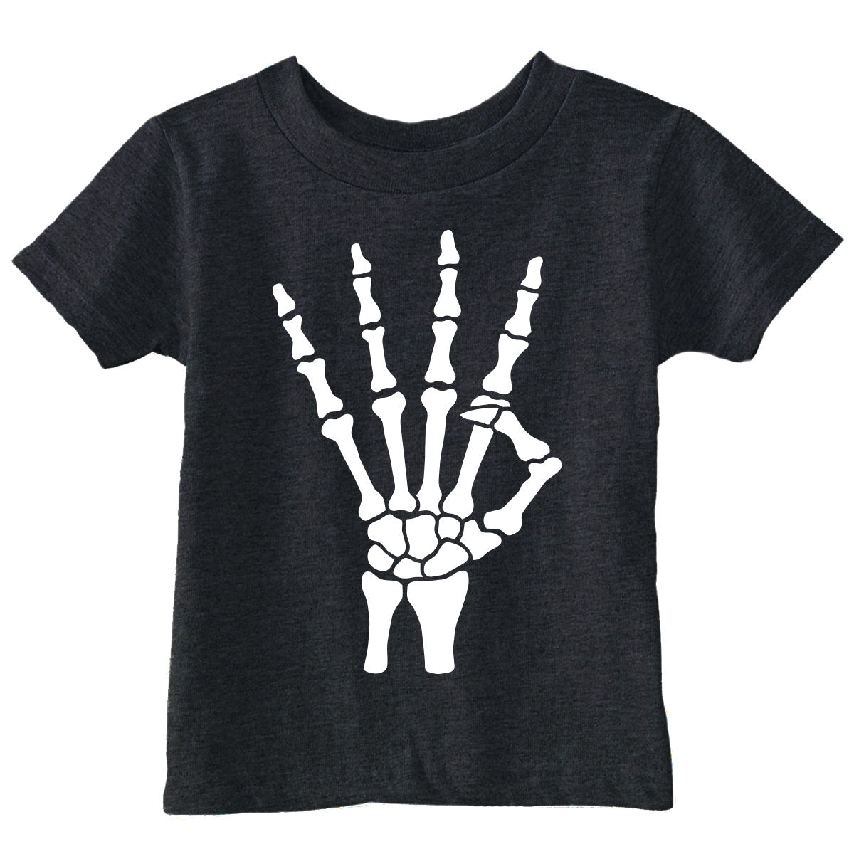 Skeleton Hand 4th Birthday Toddler T Shirt